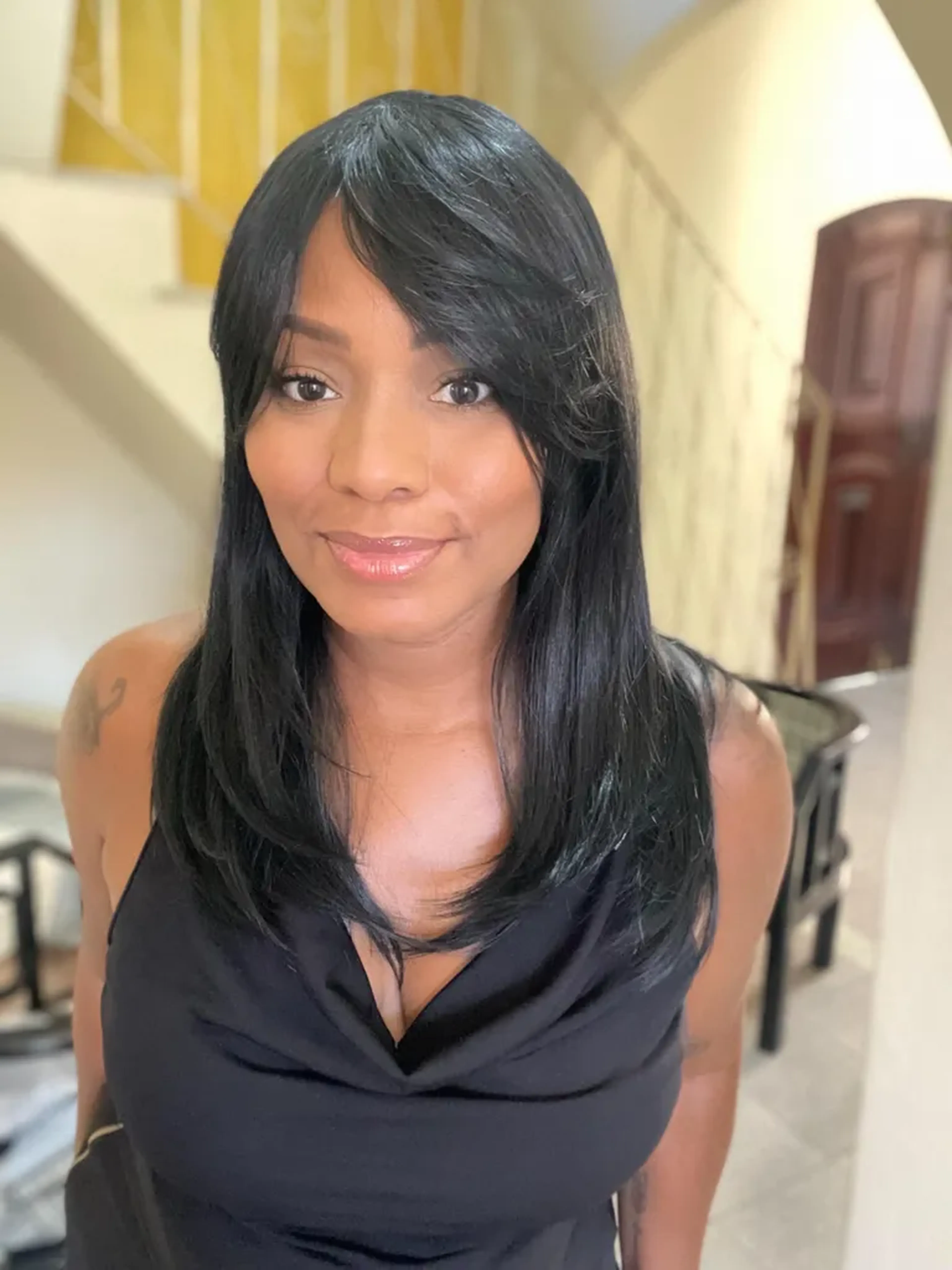 WIG SANDI cor 1 preto imagem