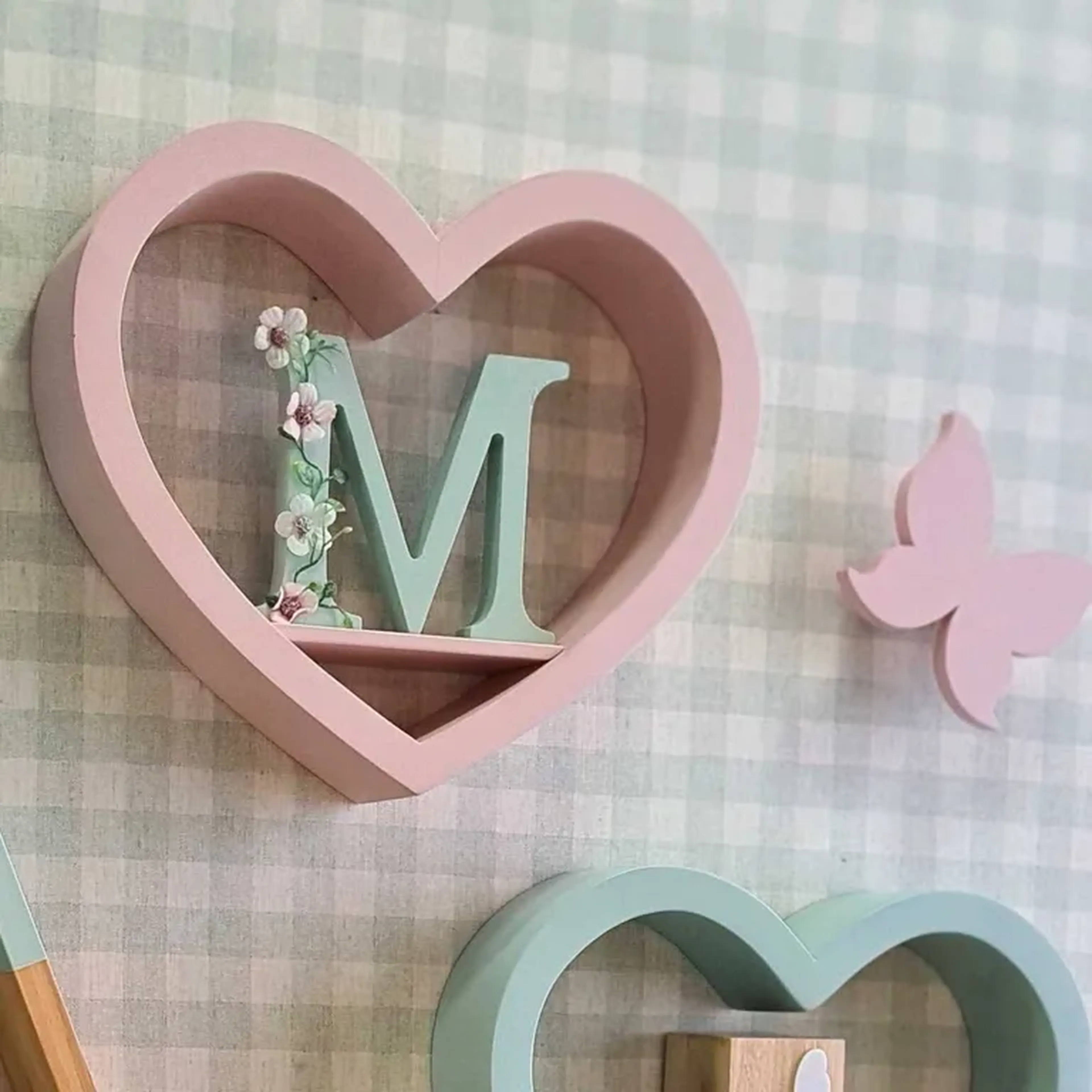 nicho coração rosa bebê imagem