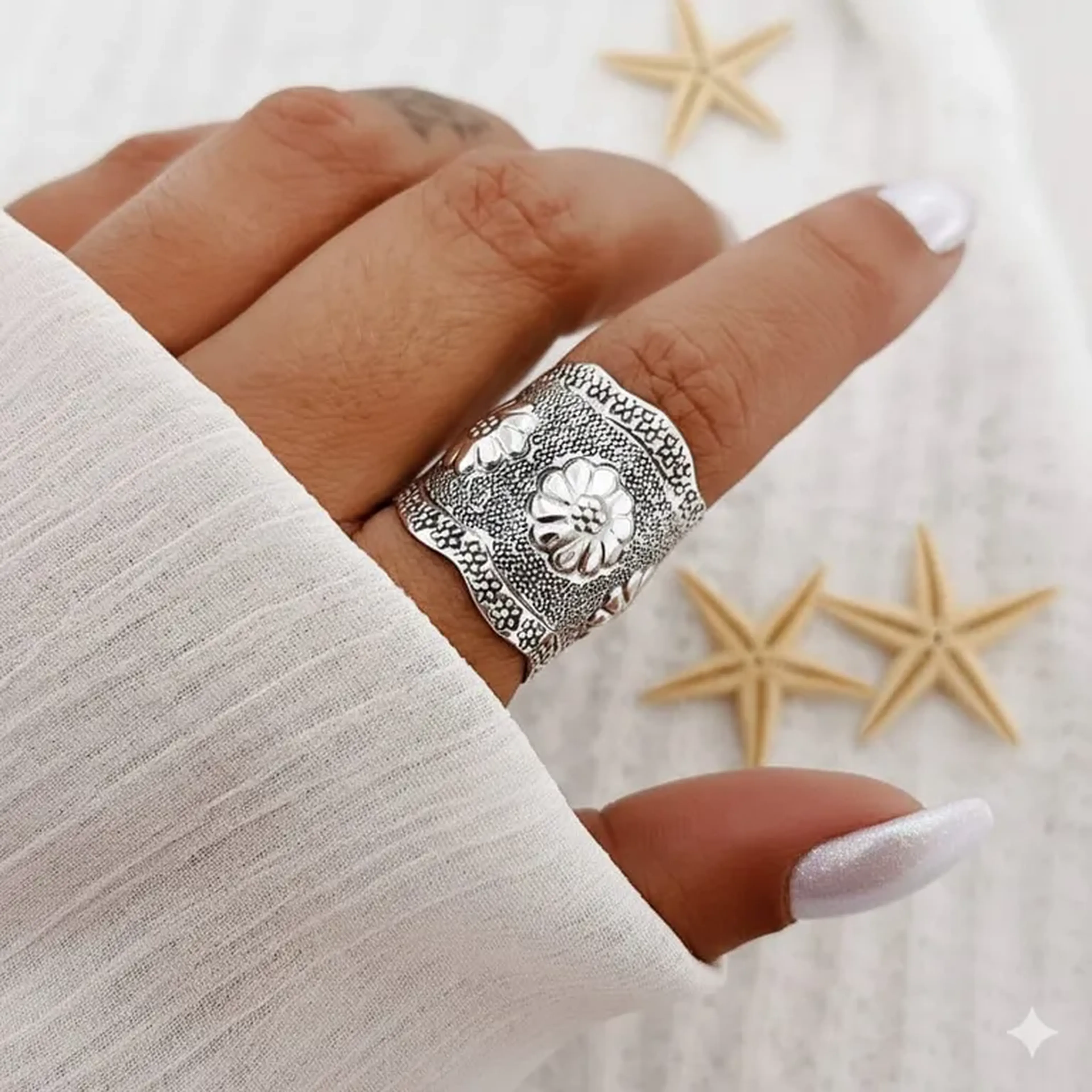 ANEL FLORAL BOHO imagem