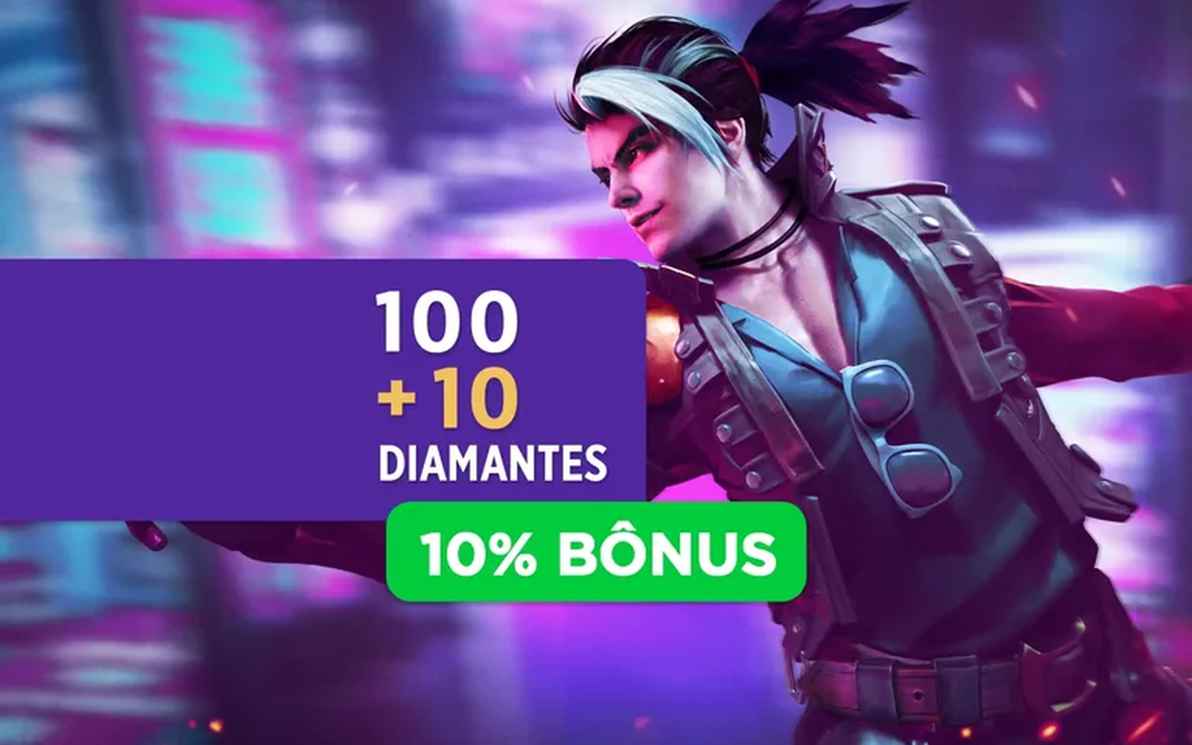 Free Fire - 100 Diamantes +10% de Bônus imagem
