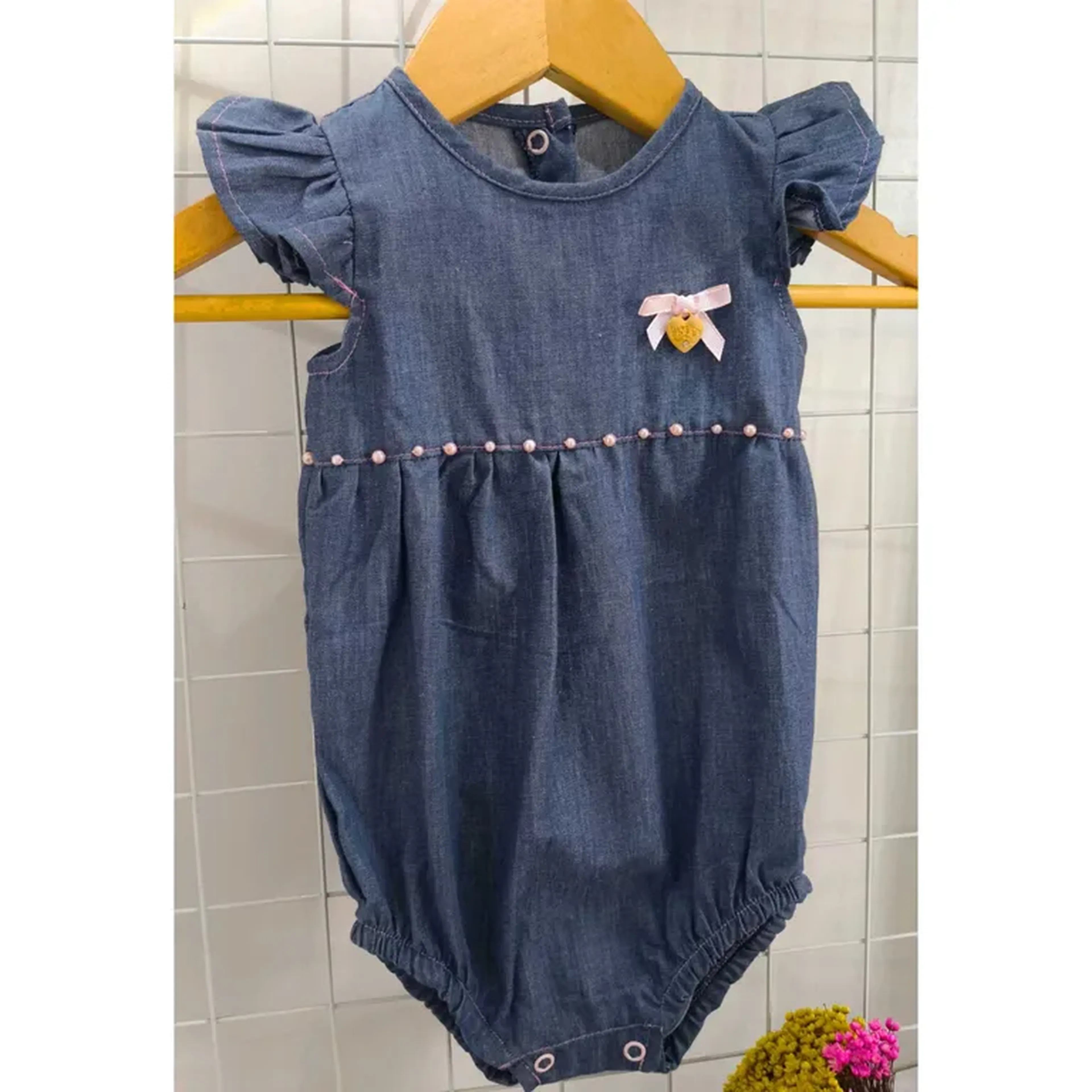 Body TPZ Estilo Jeans Bordado imagem
