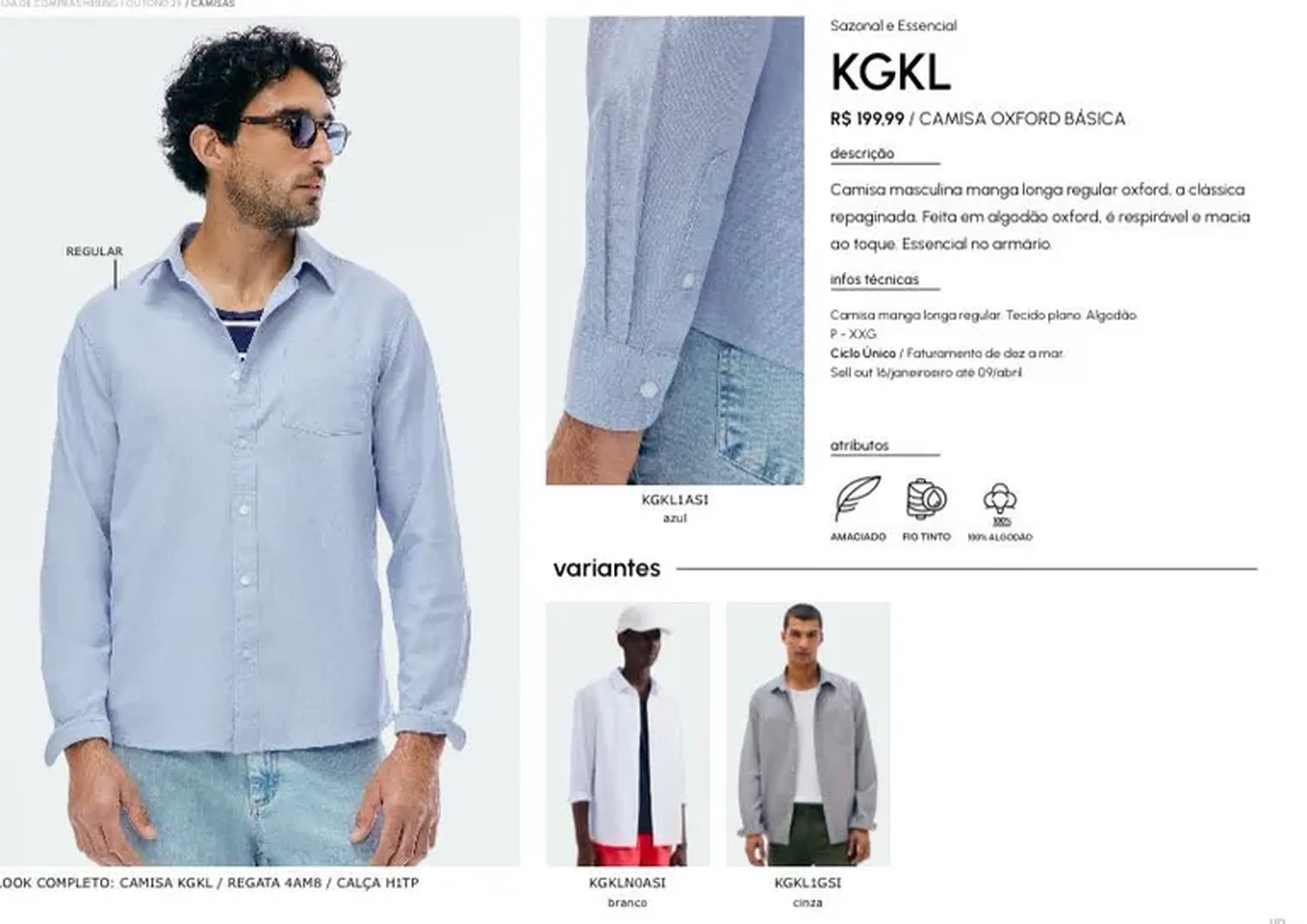 Camisa Oxford Básica imagem