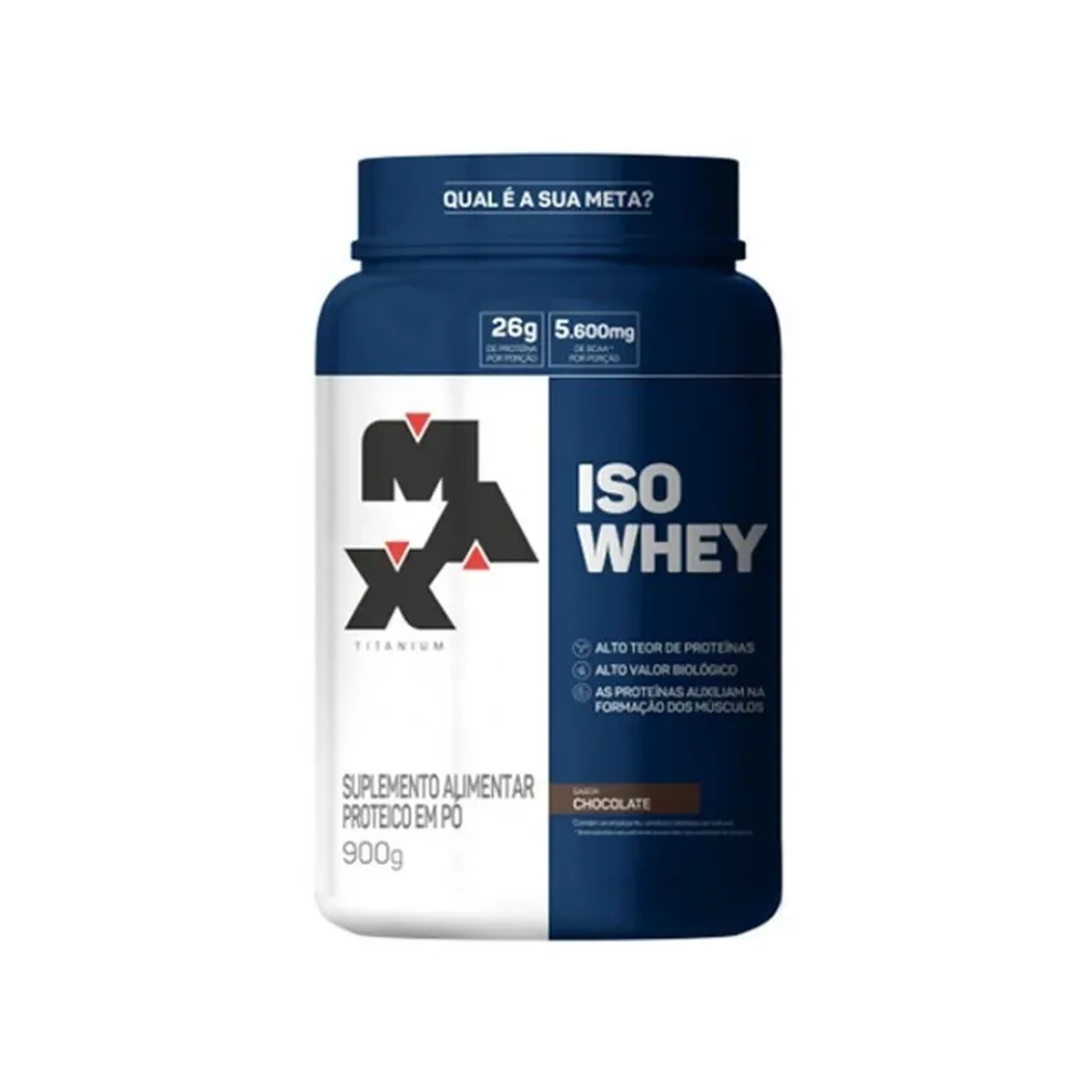 Iso whey 900g- Max titanium (pote) imagem
