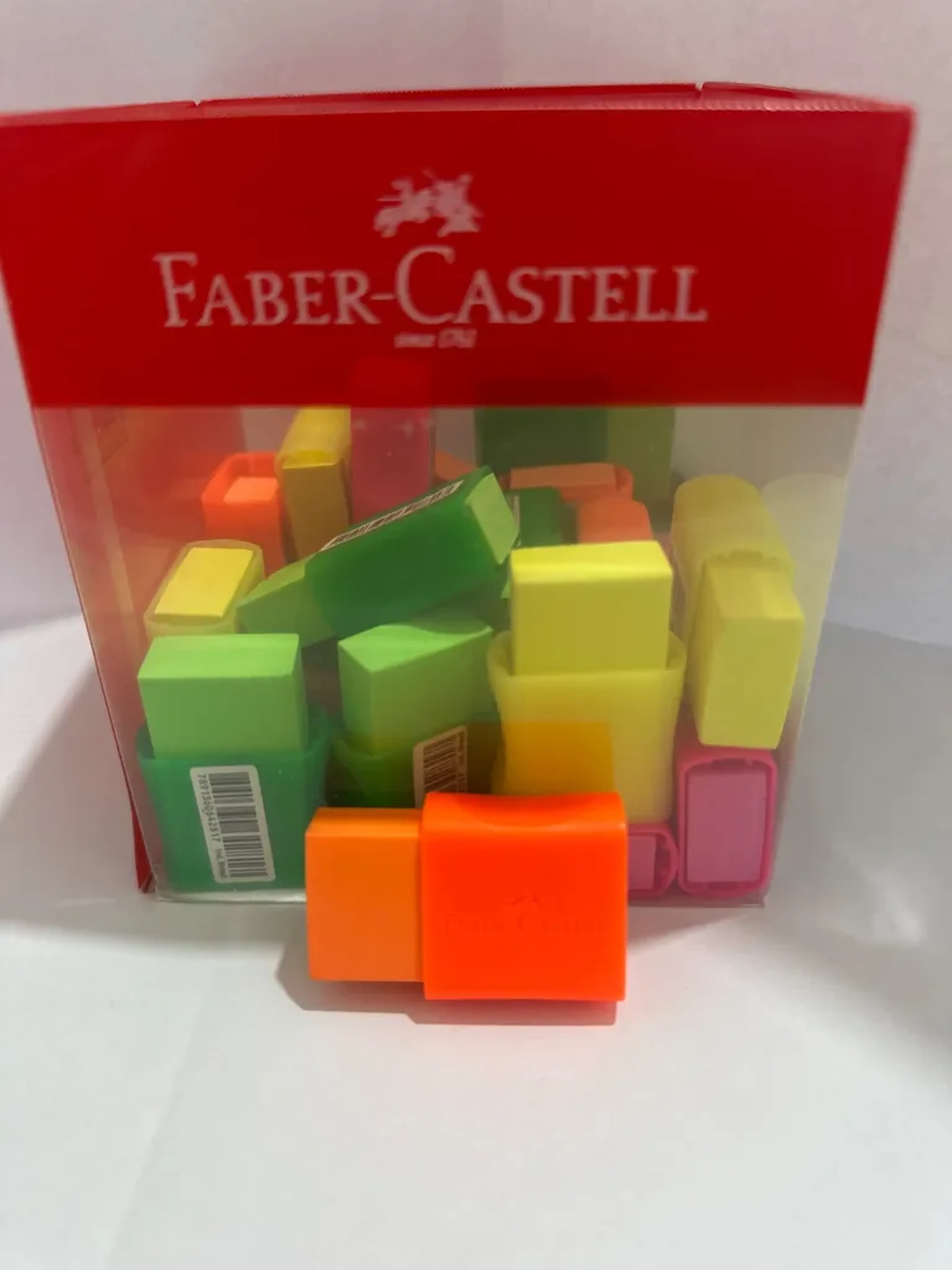 Borracha Faber-Castell FC Max Neon Laranja (Venda Unitária) imagem