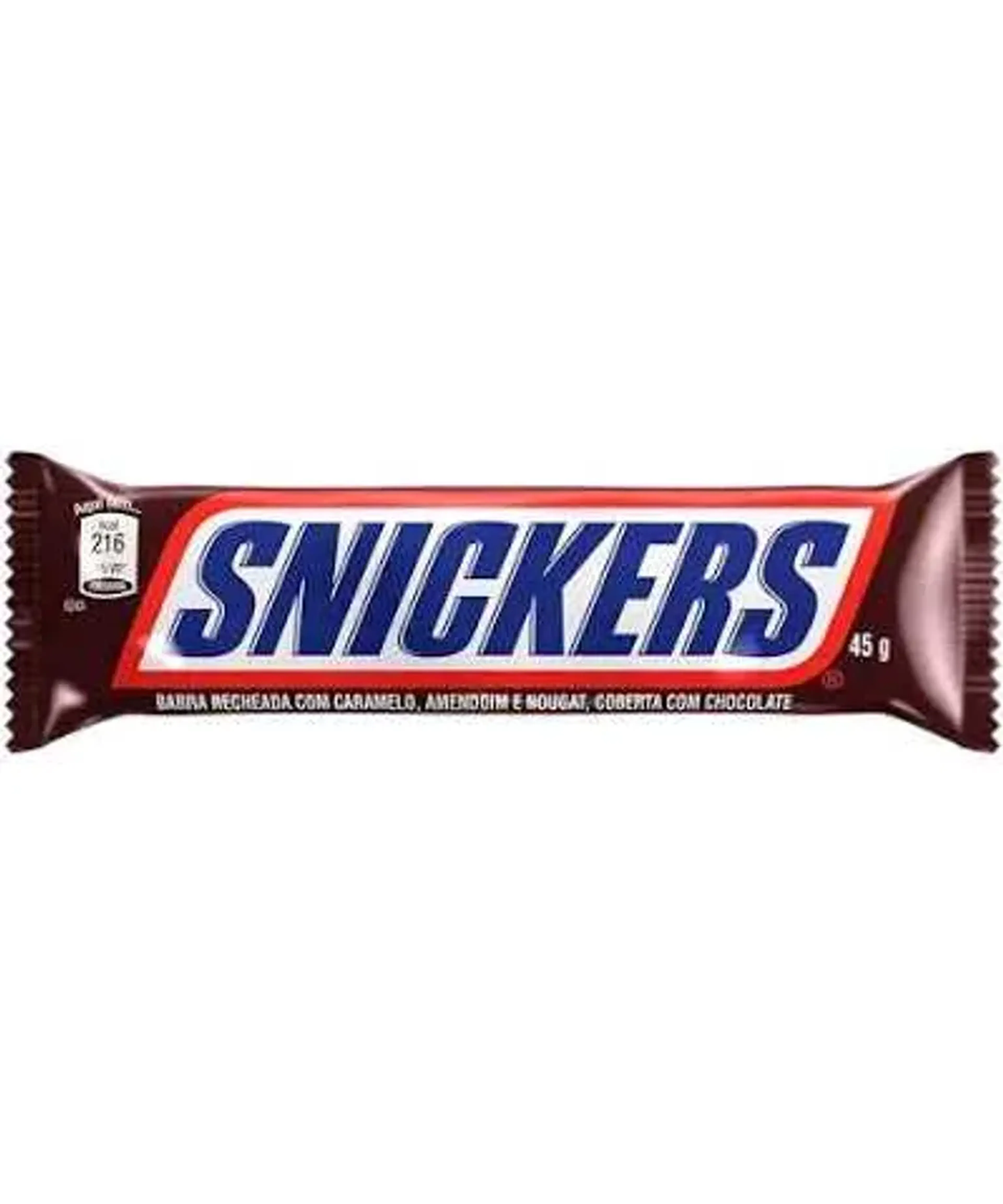 Chocolate Snickers tradicional 45grs imagem