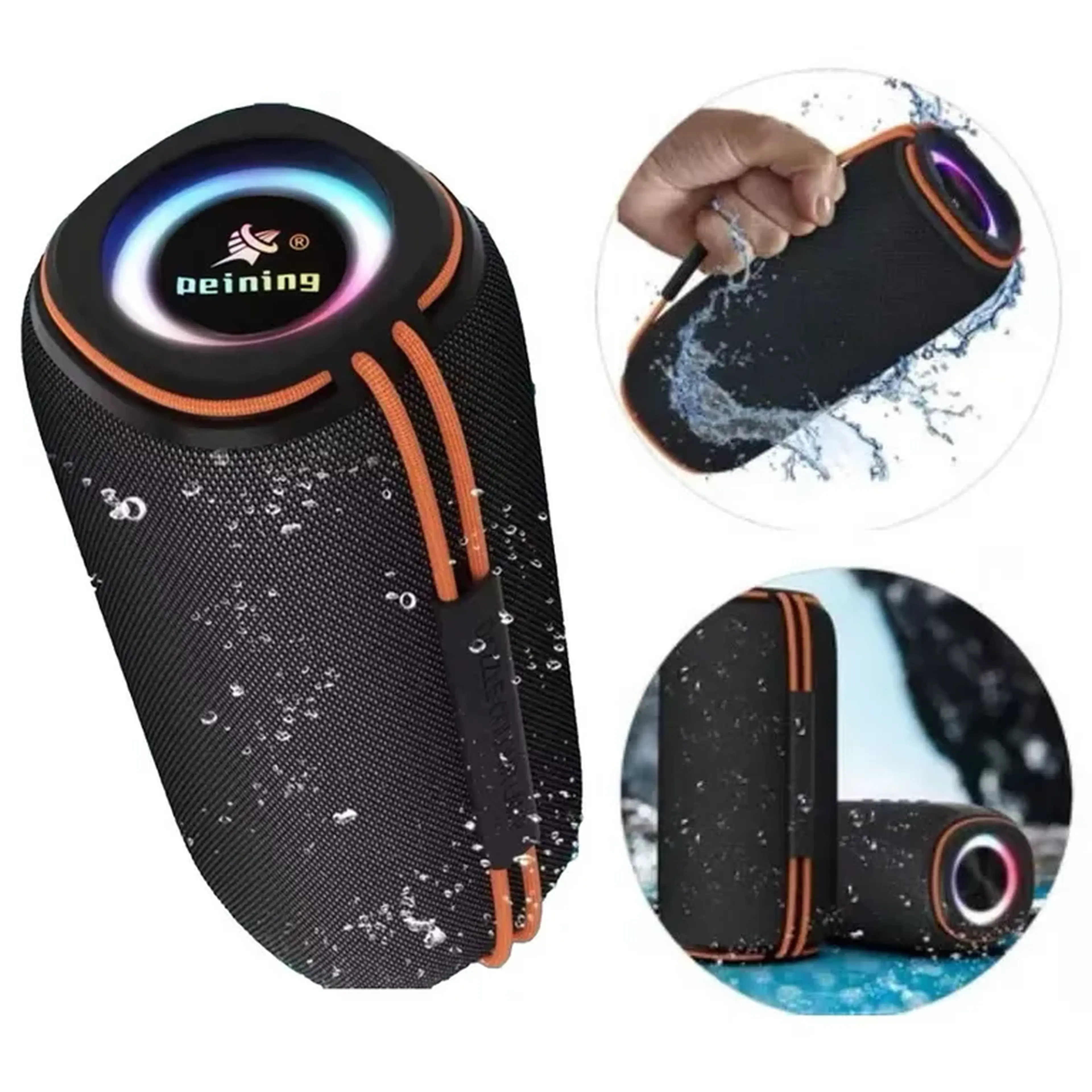 Caixinha som Bluetooth resistente à água bateria dura muito imagem