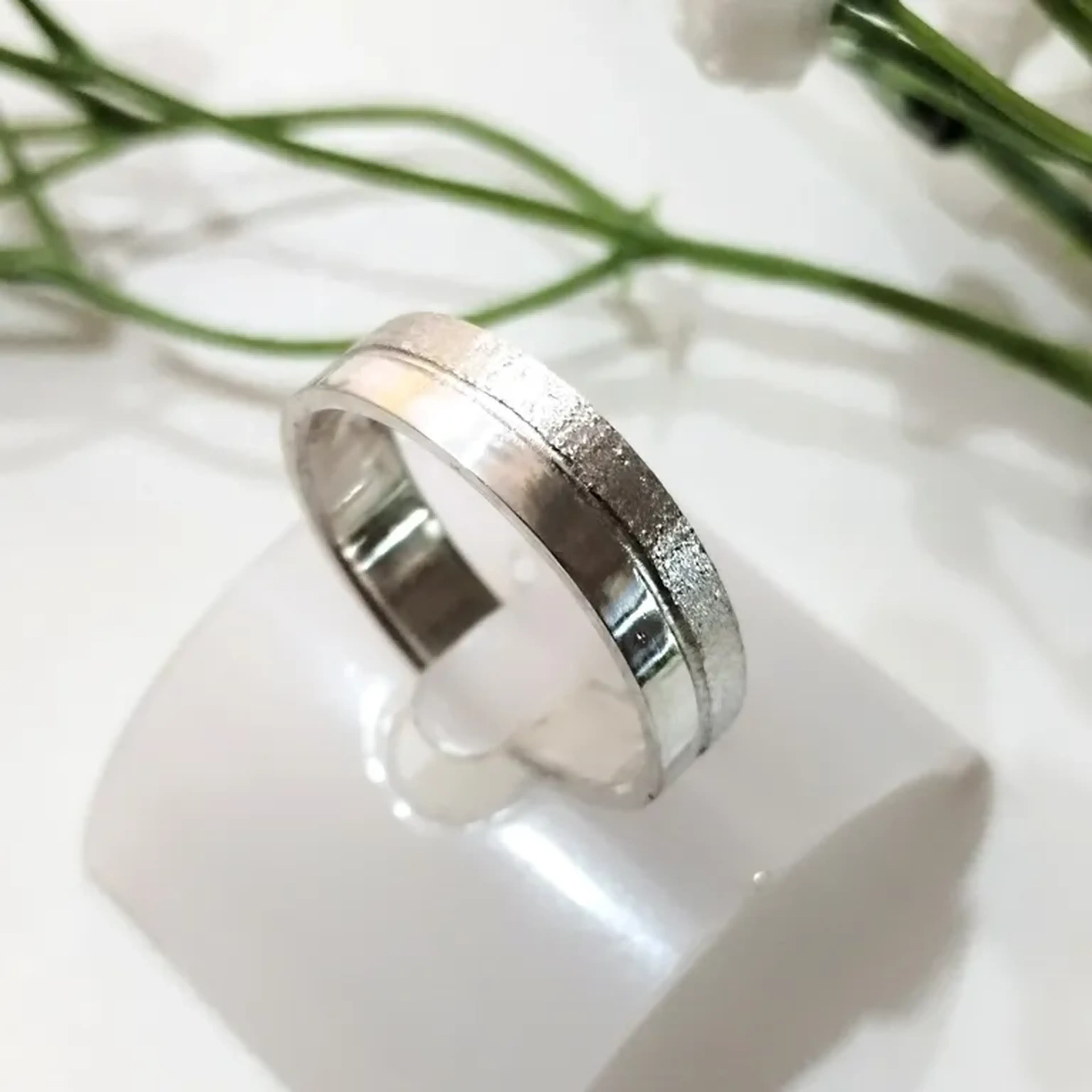 💎 Aliança em Prata 950 (Feito por encomenda) imagem