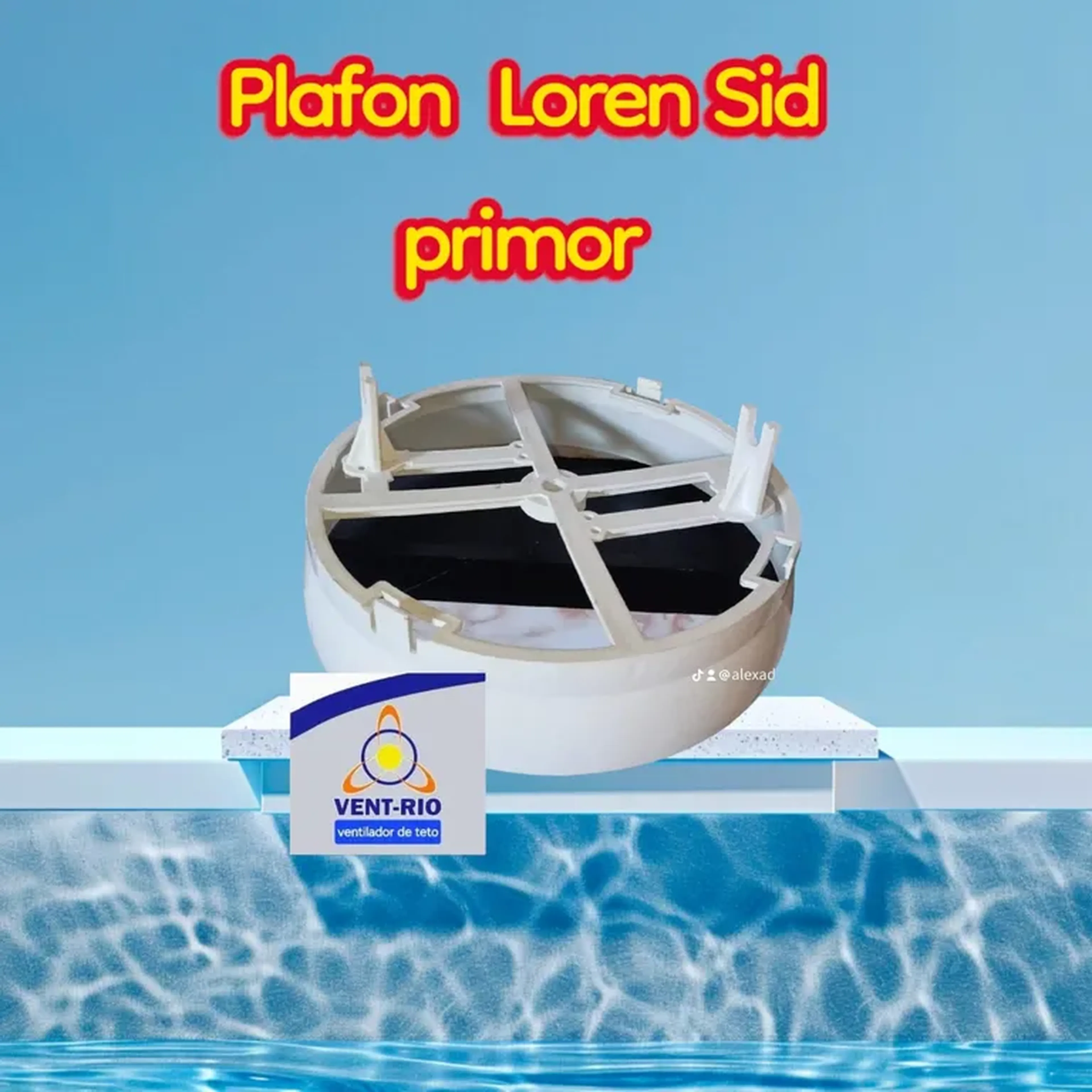 Plafon Loren Sid primor branco no imagem