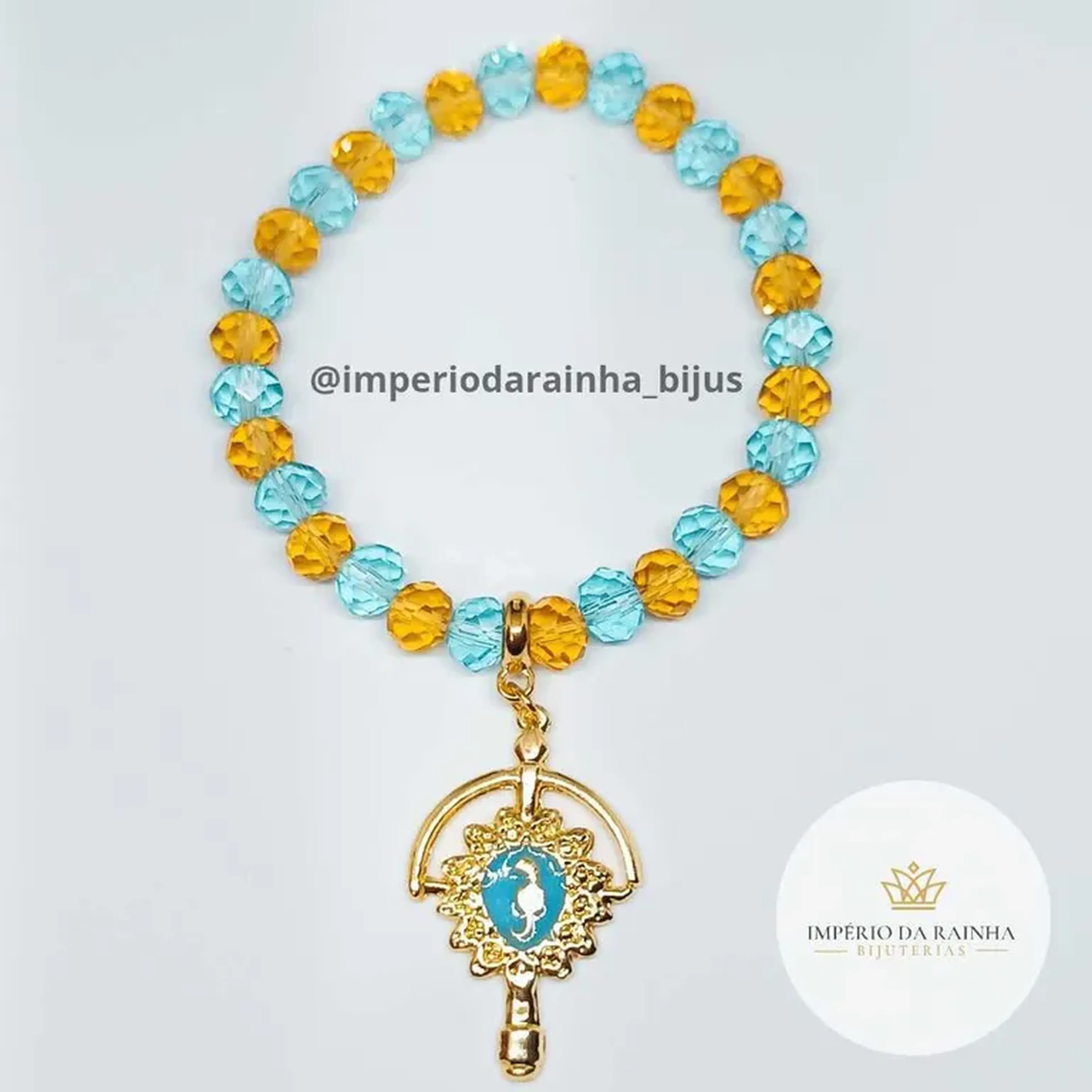 Pulseira da Elástico Logun Edé 💙💛 imagem
