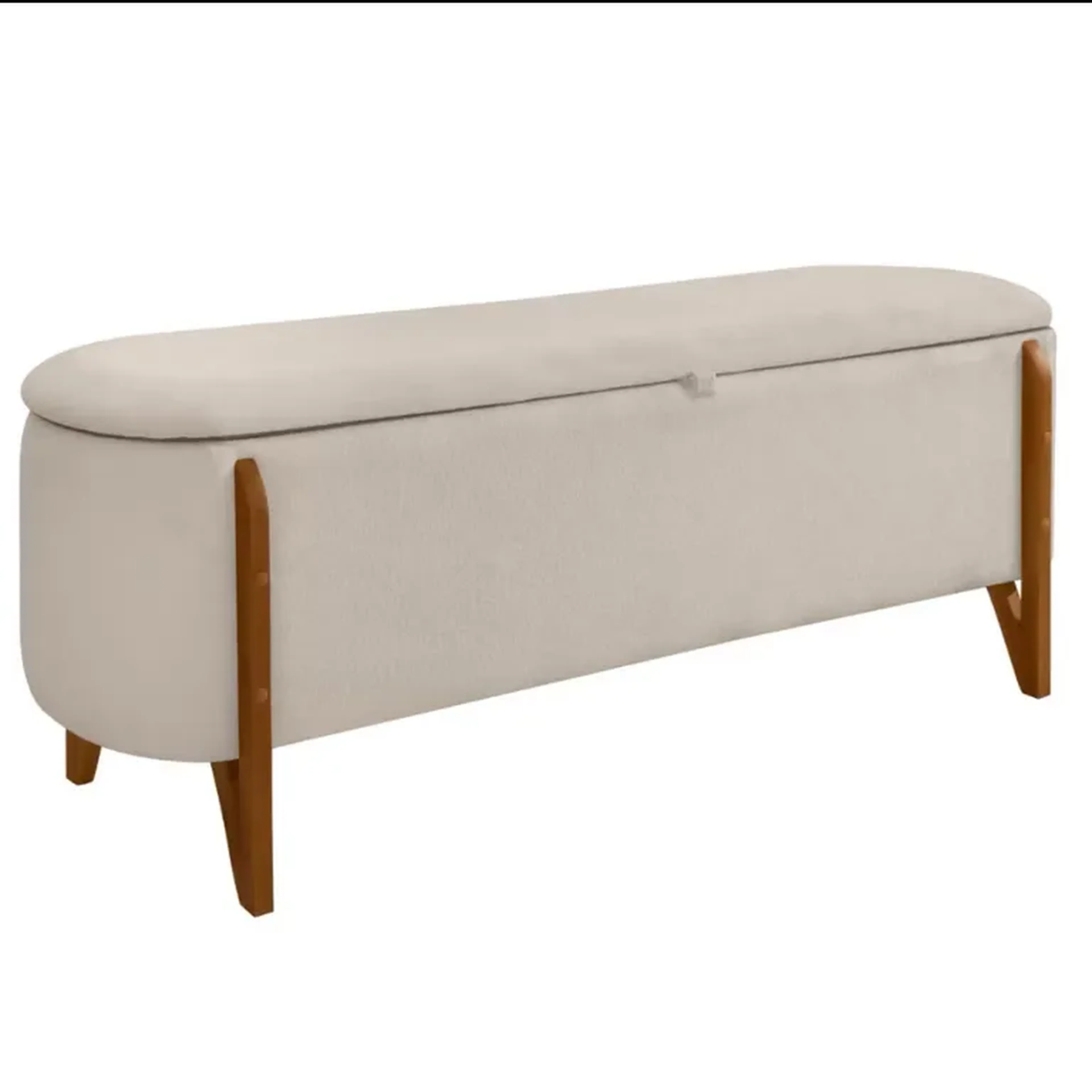 ￼Recamier Boucle Sapateira Quarto Bau Minimalista imagem