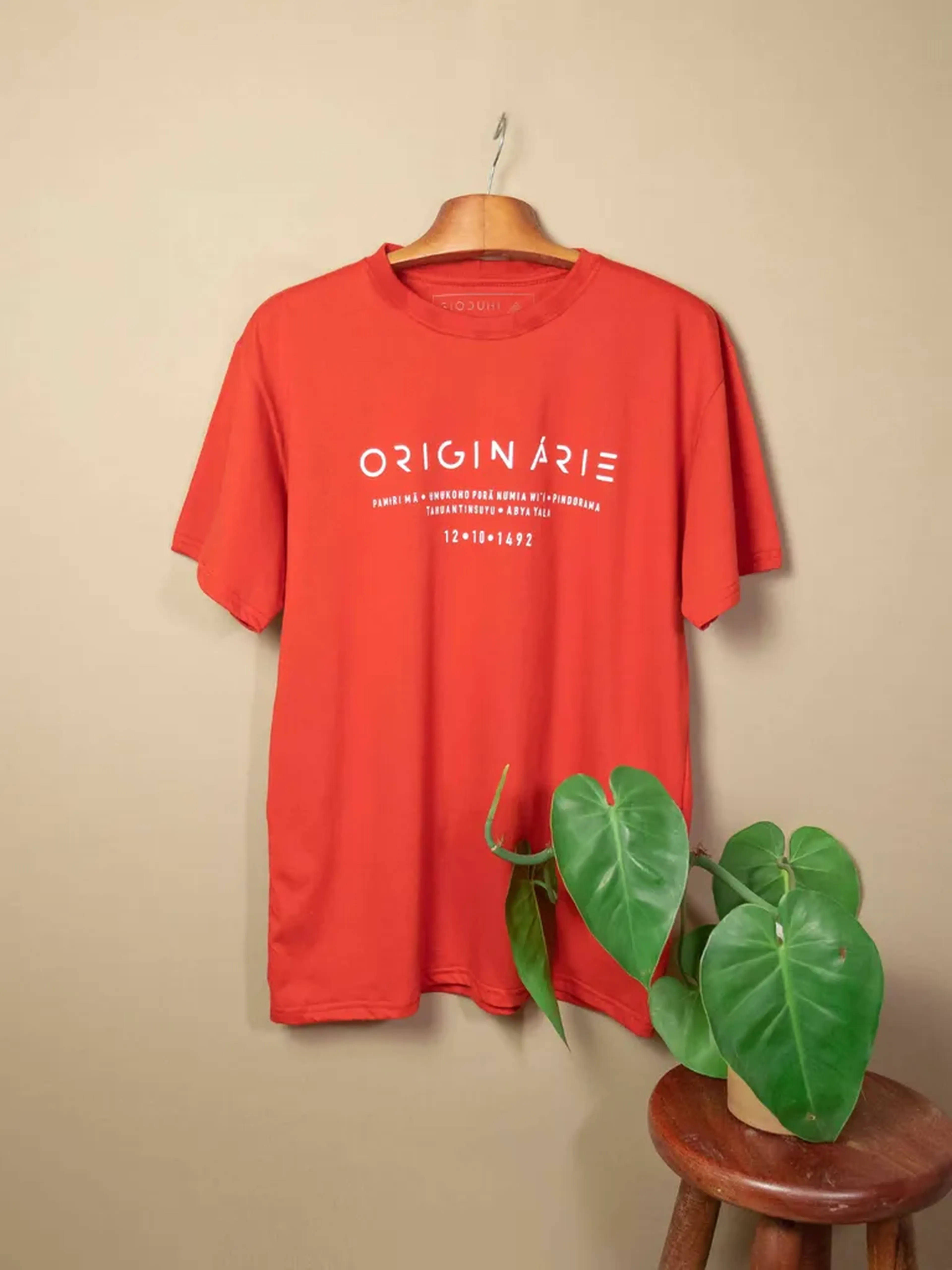 CAMISETA SLIM ORIGINÁRIE - TERRACOTA imagem