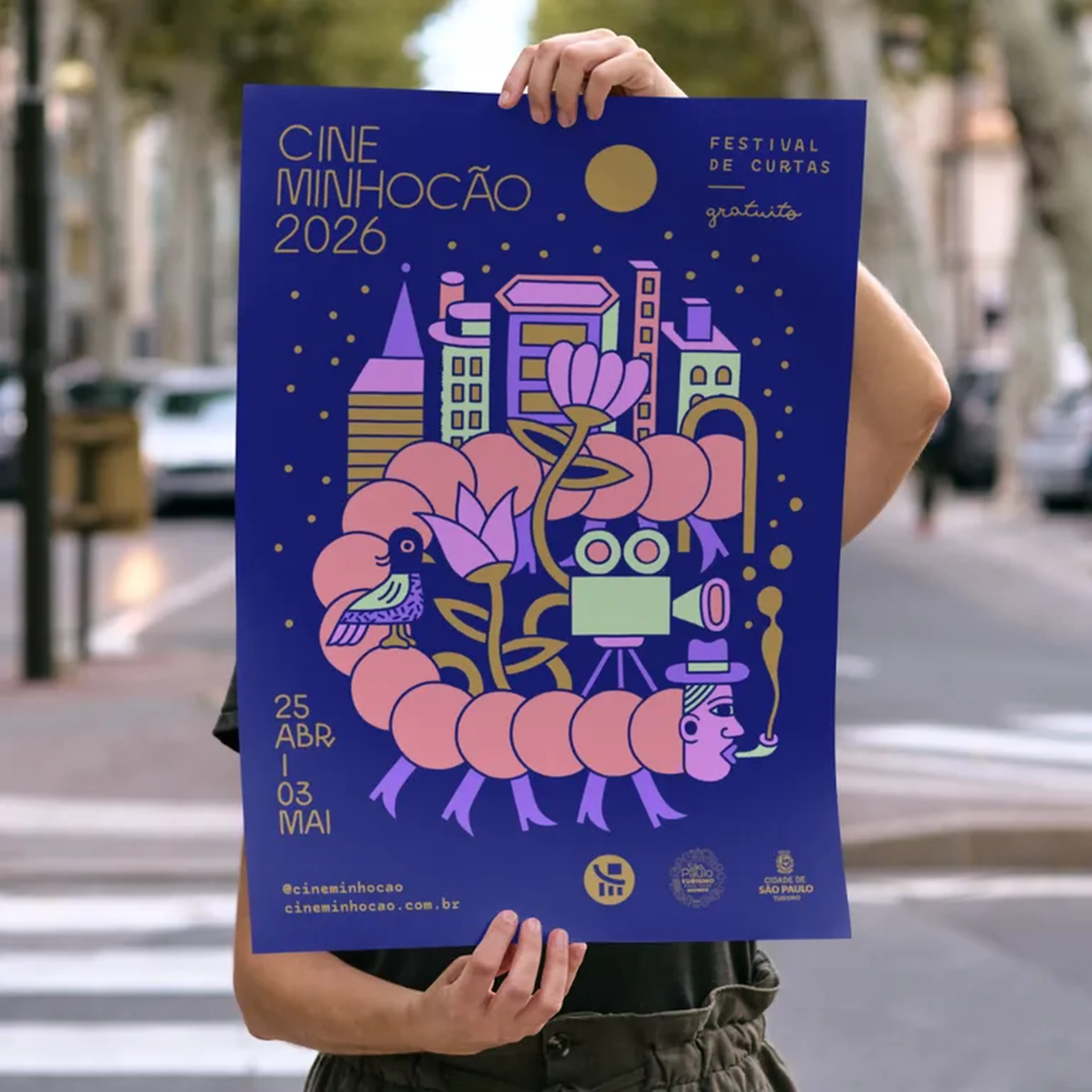 Cartaz Cine Minhocão imagem