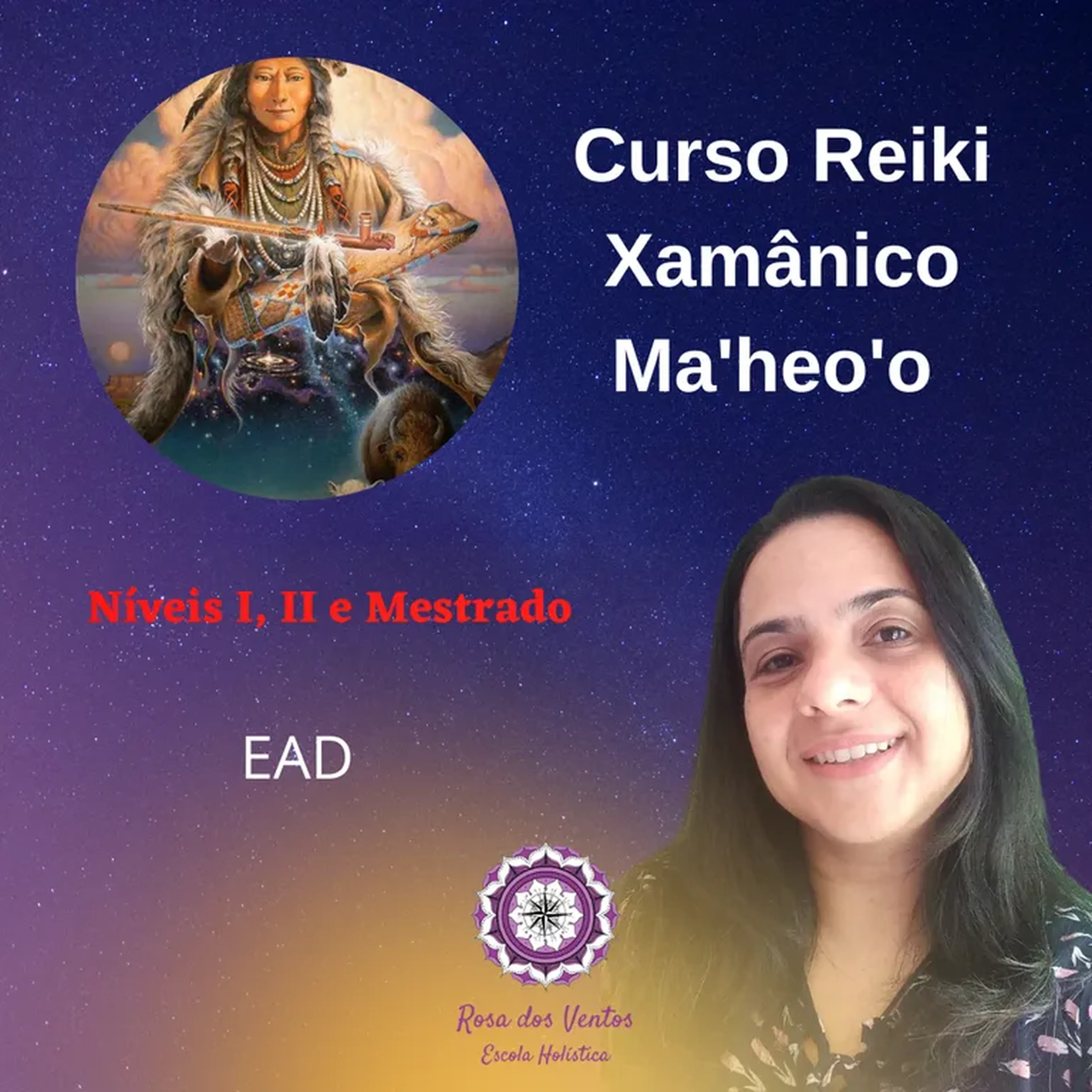 Curso Reiki Xamânico Ma'heo'o I, II e Mestrado imagem