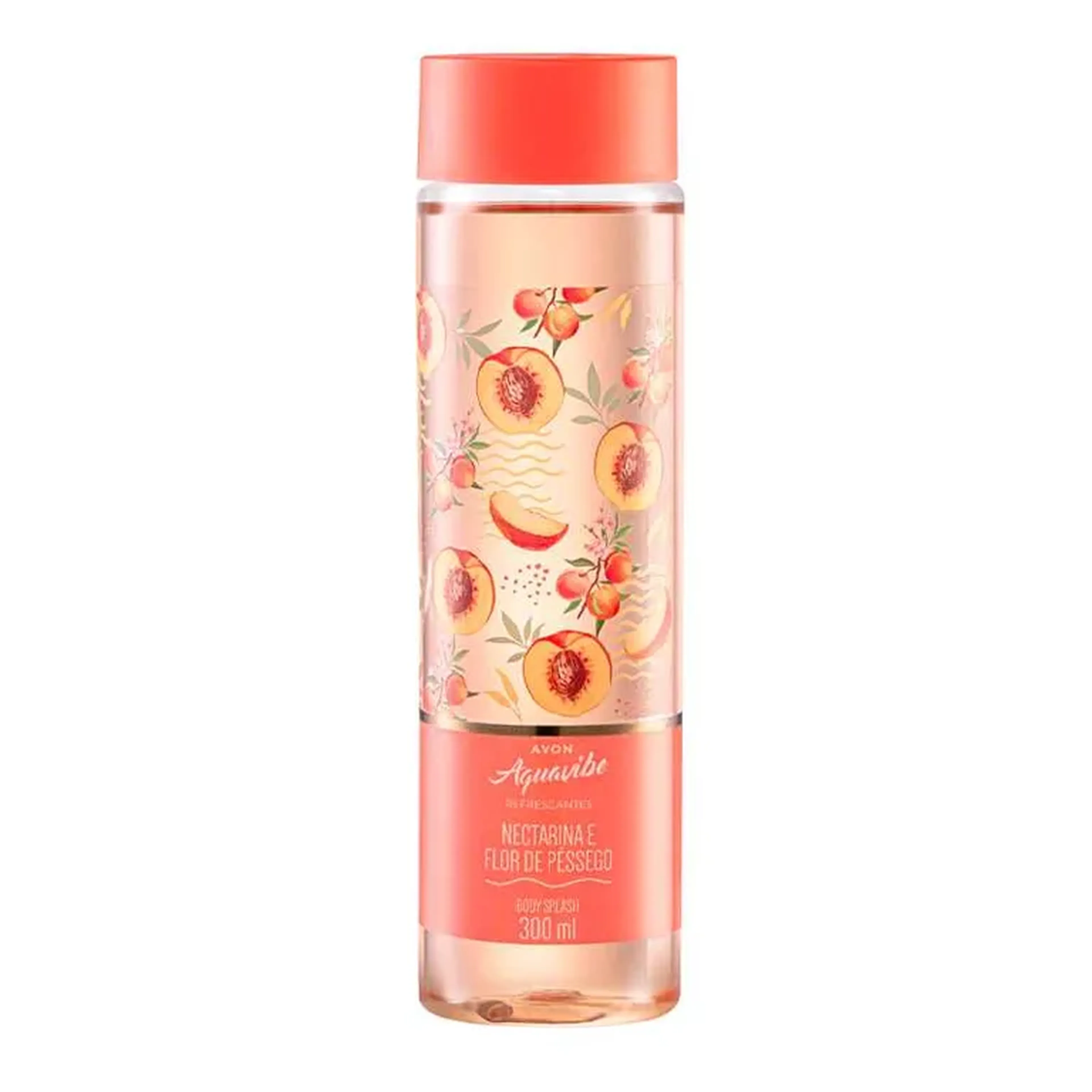 Body Splash Nectarina e Flor de Pêssego Aquavibe Avon 300ml imagem