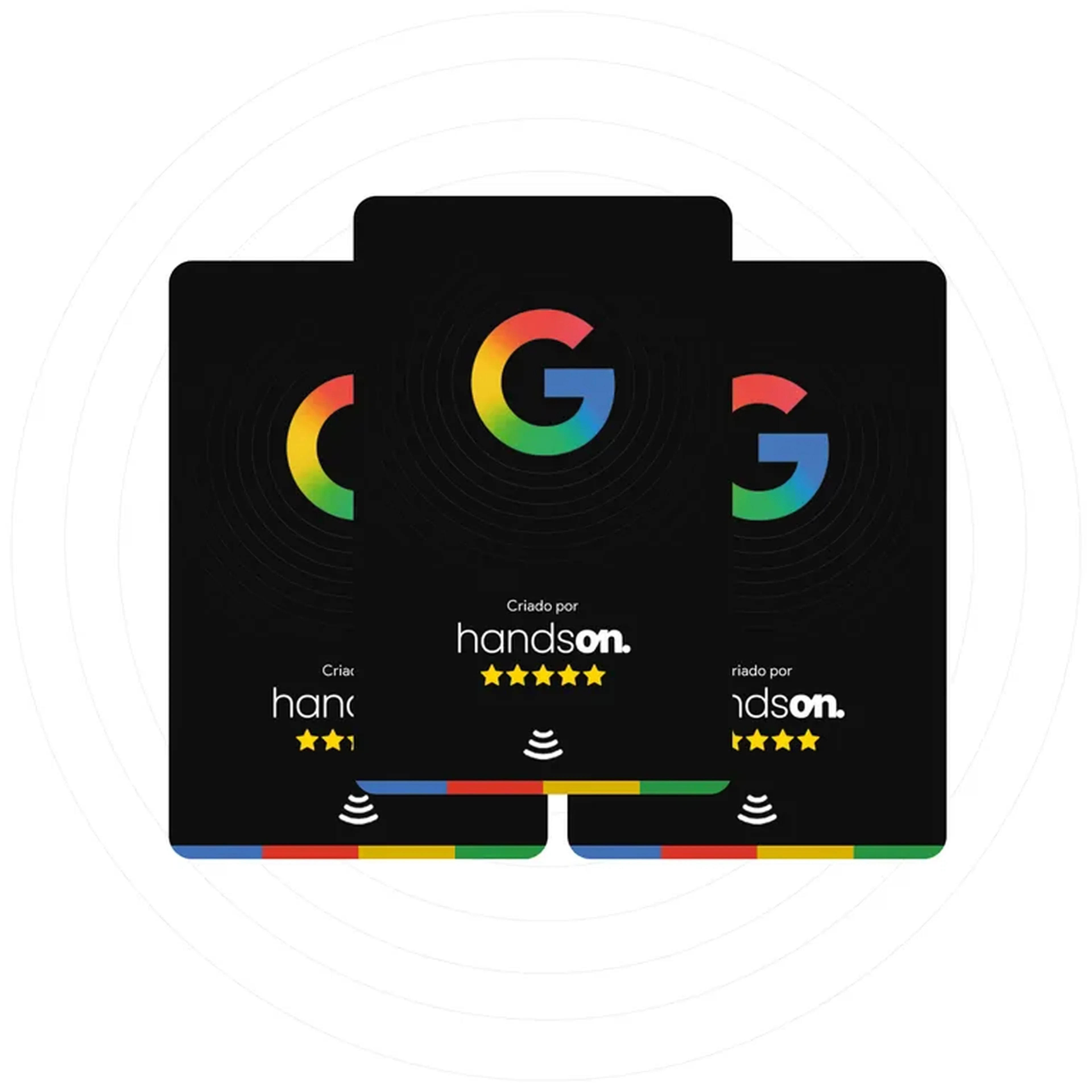3 Handson Card | Mais Avaliações no Google imagem
