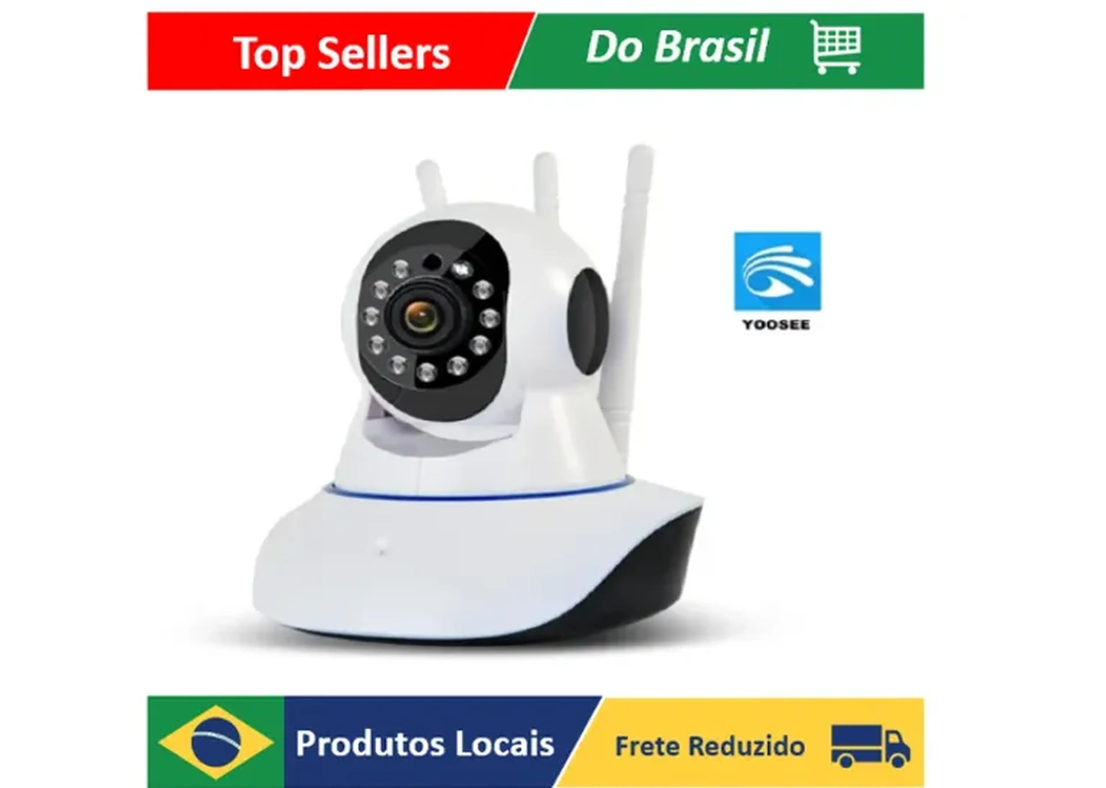 CÂMERA DE SEGURANÇA IP VIA WIFI SEM FIO imagem