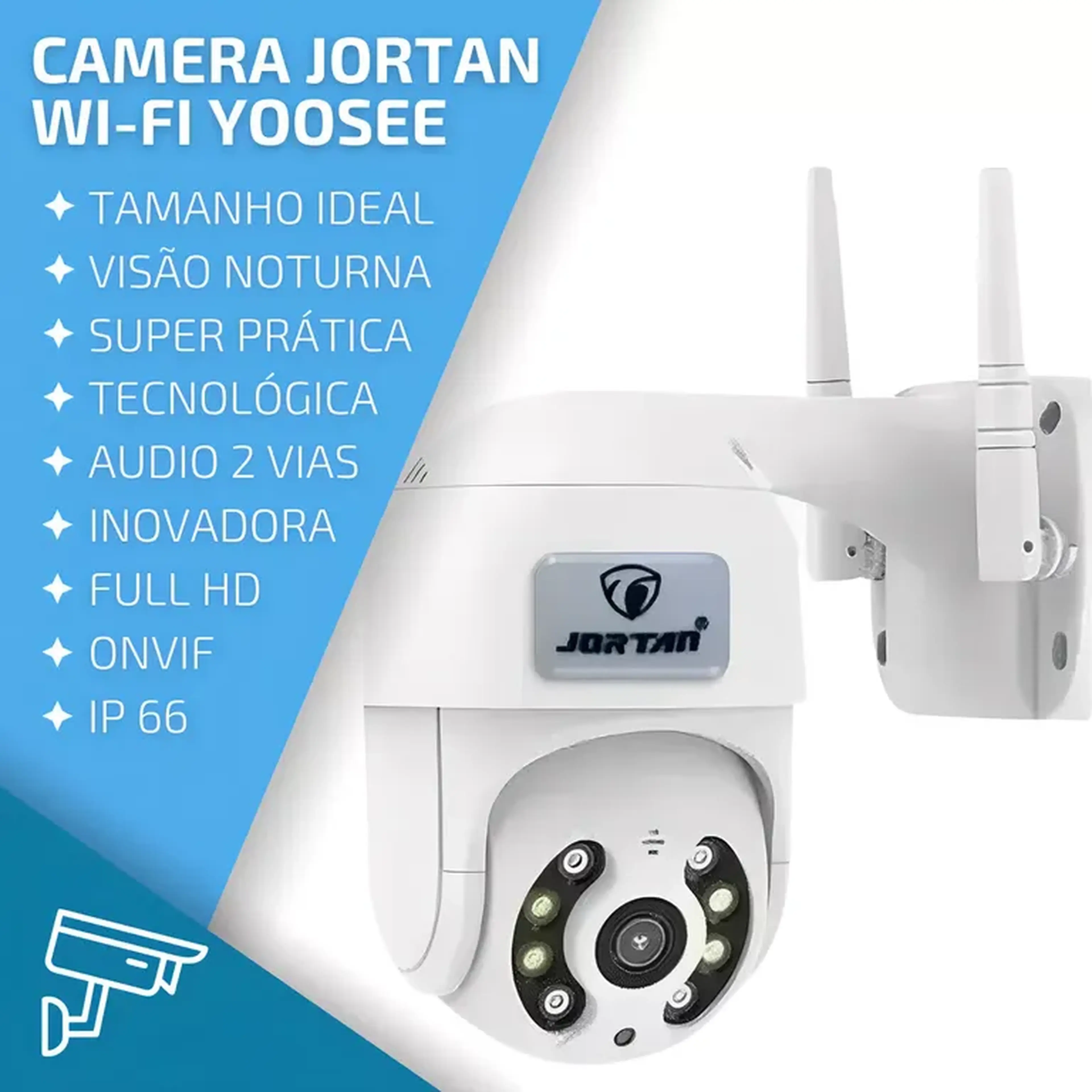 Câmera De Segurança Wifi Jortan Yoosee Sem Fio Ful imagem