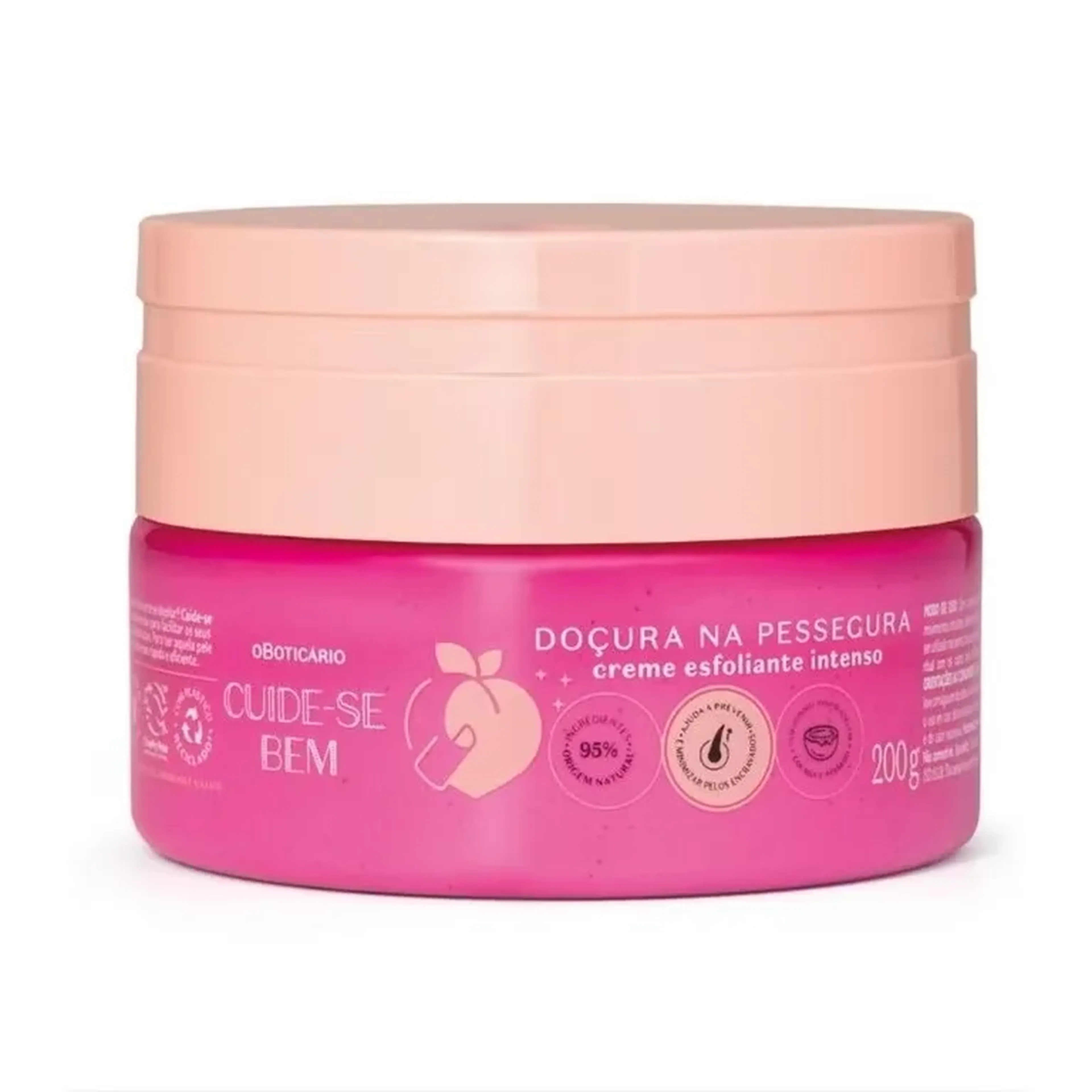 Creme Esfoliante Intenso Doçura na Pessegura 200g Cuide-se Bem imagem