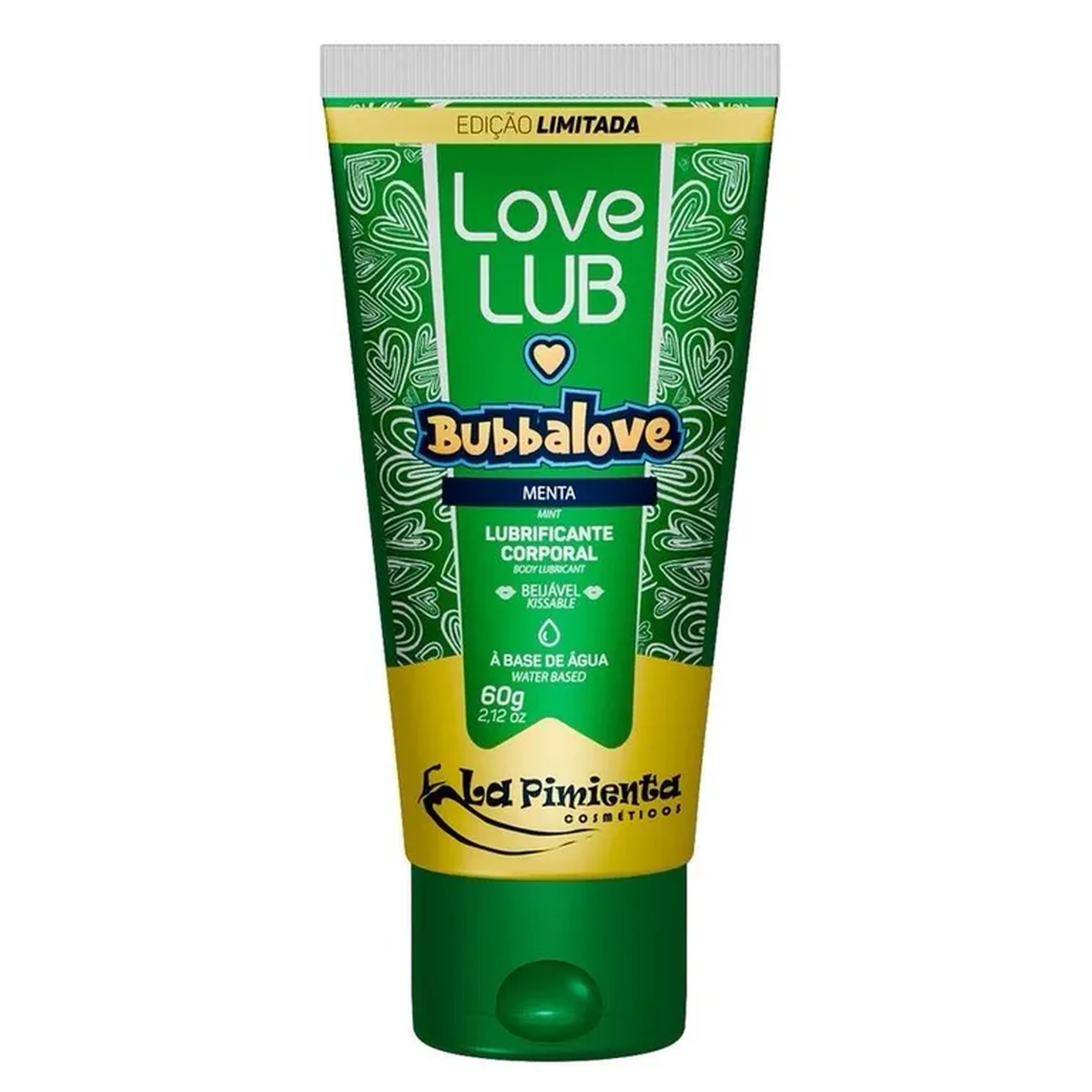 Lubrificante beijável bubbalove 60g - Menta imagem