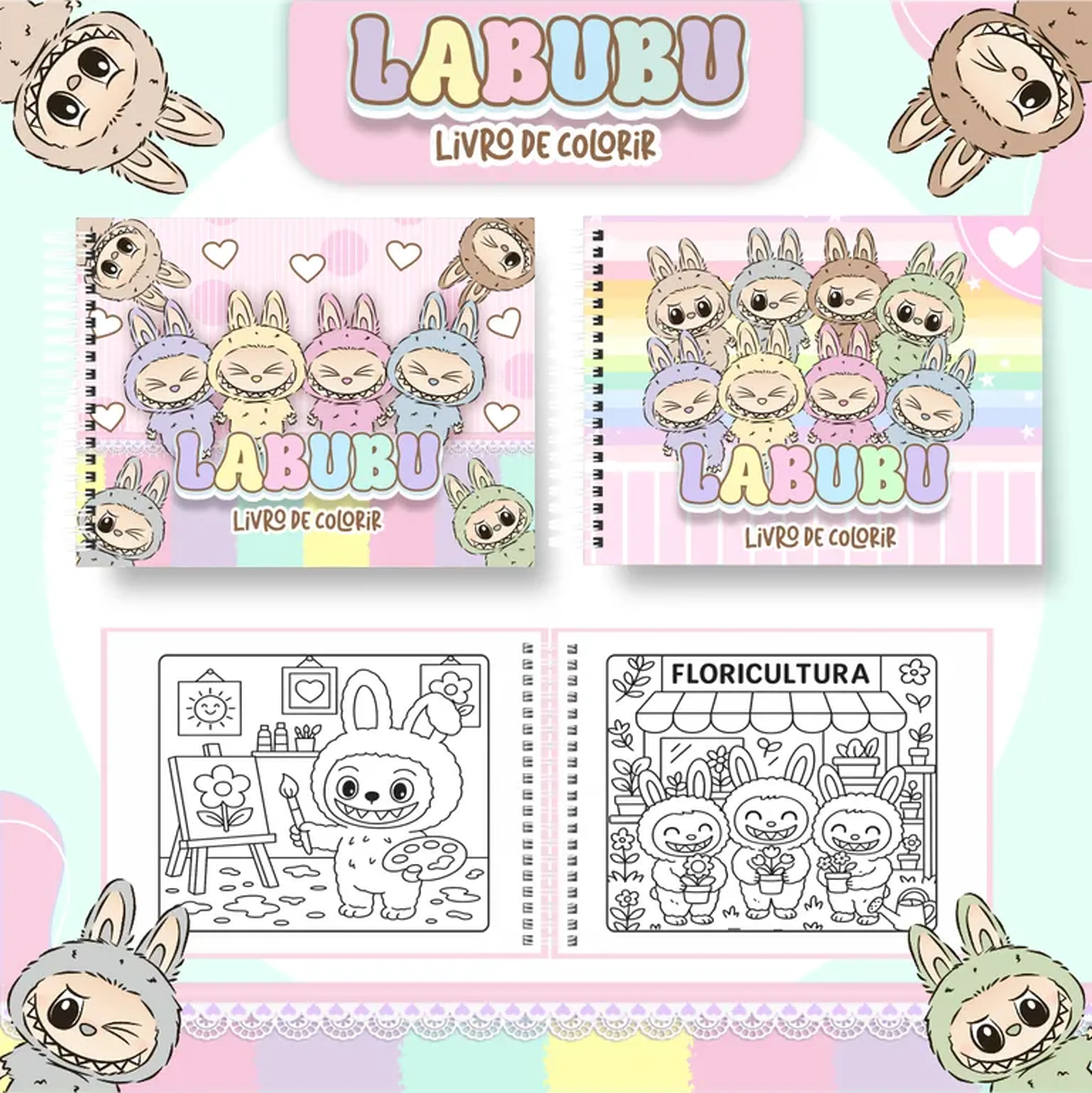 Labubu Colorir imagem