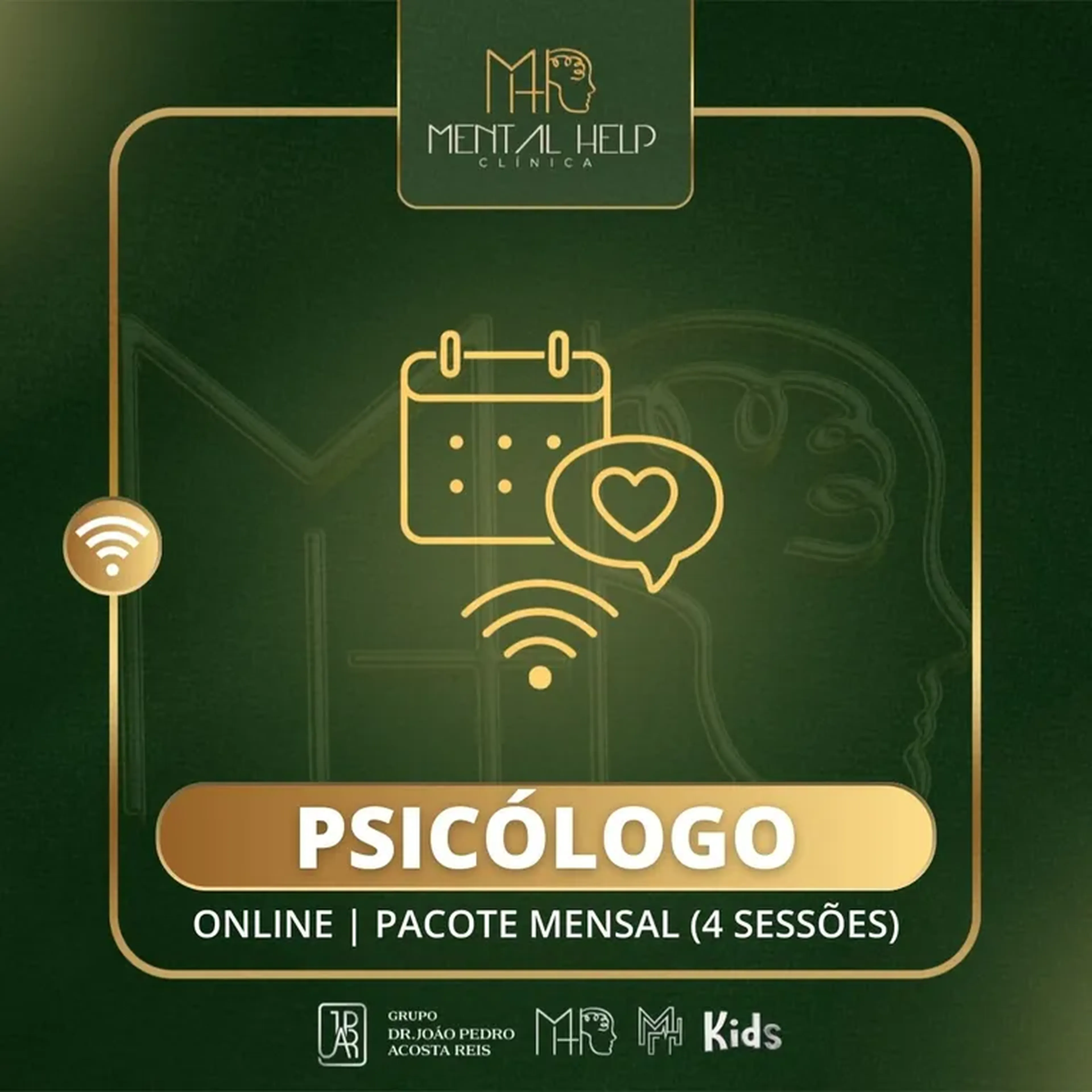 Pacote mensal - 4 sessões Psicólogo - ONLINE imagem