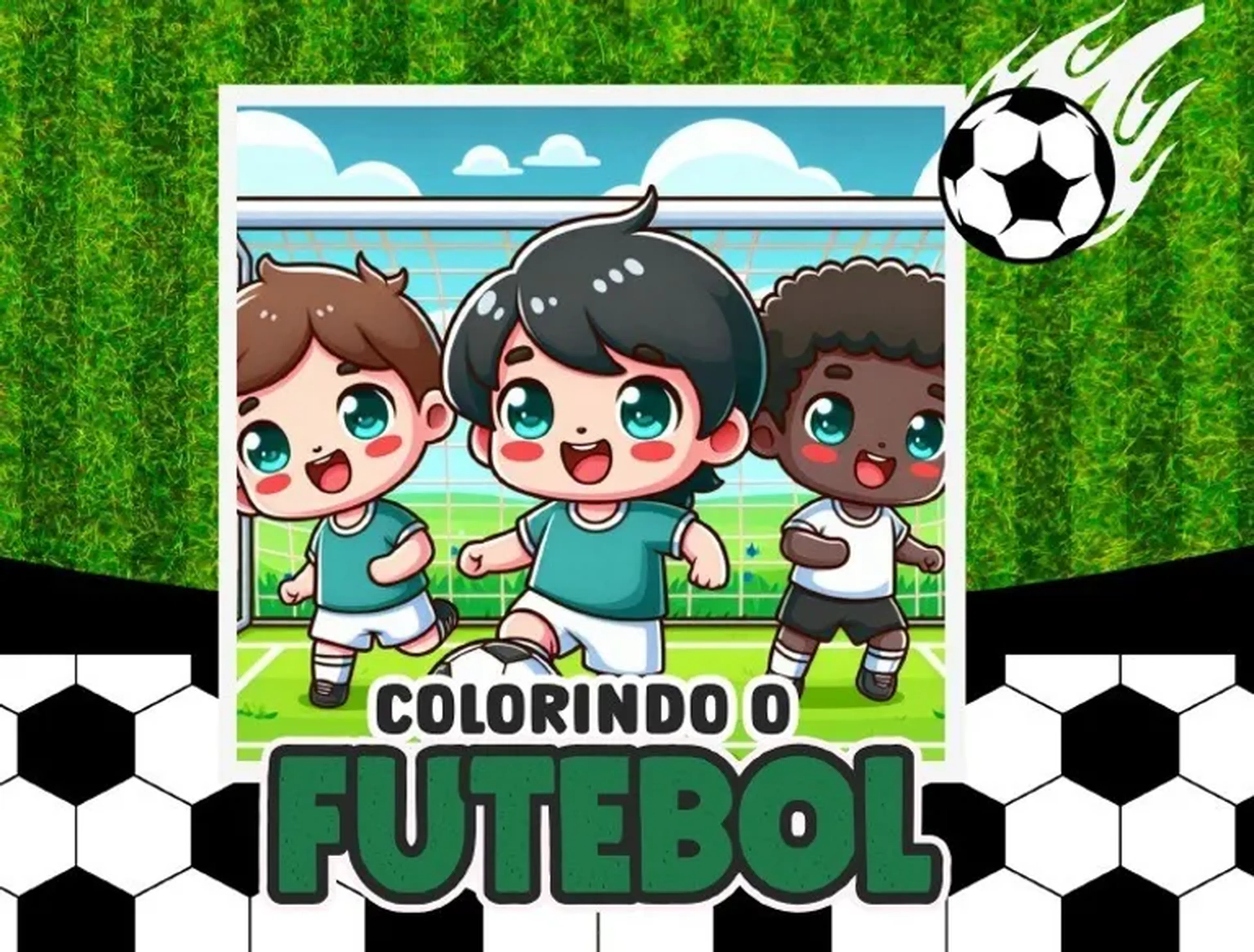 Colorindo o futebol imagem