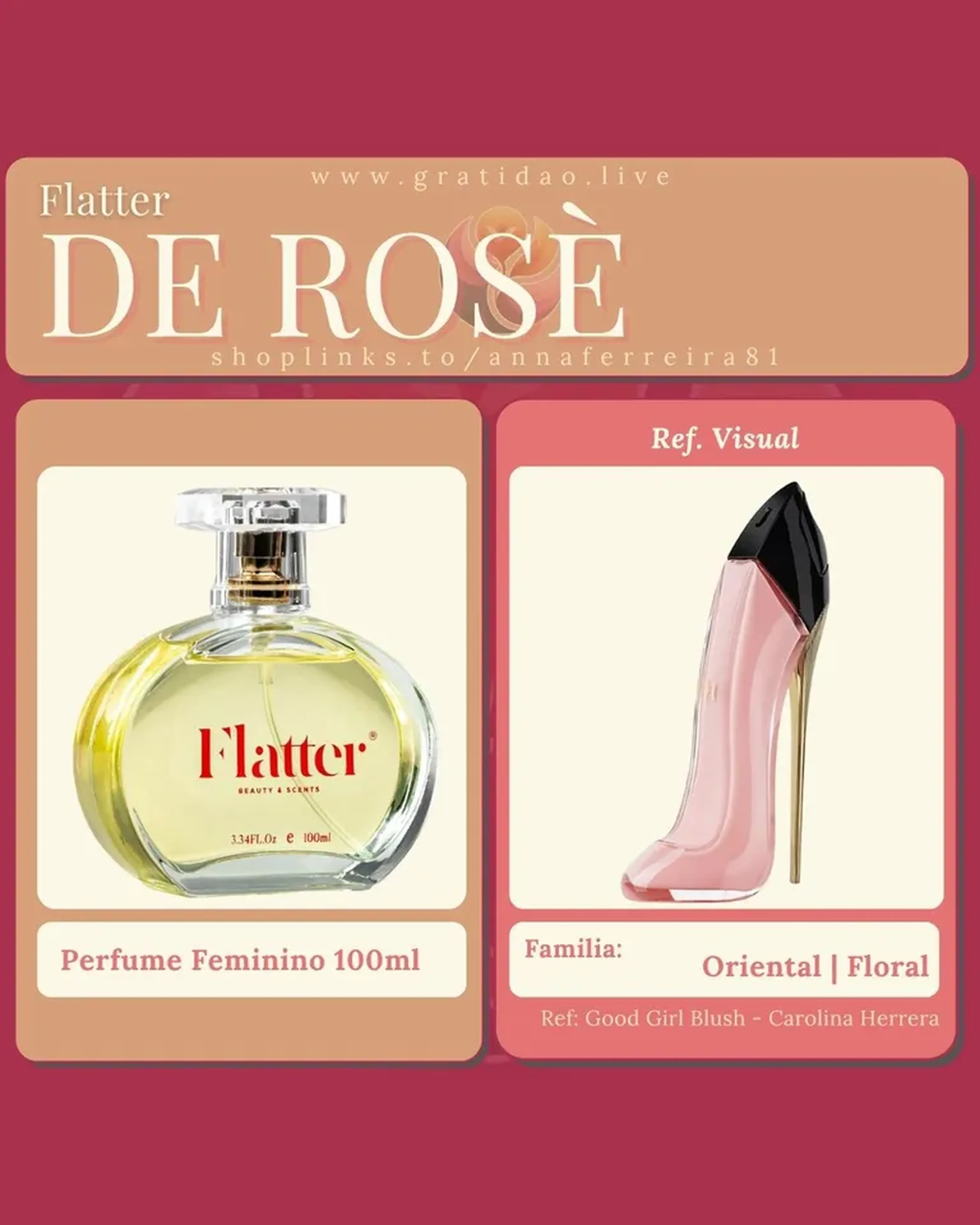 De Rose - Perfume Feminino imagem