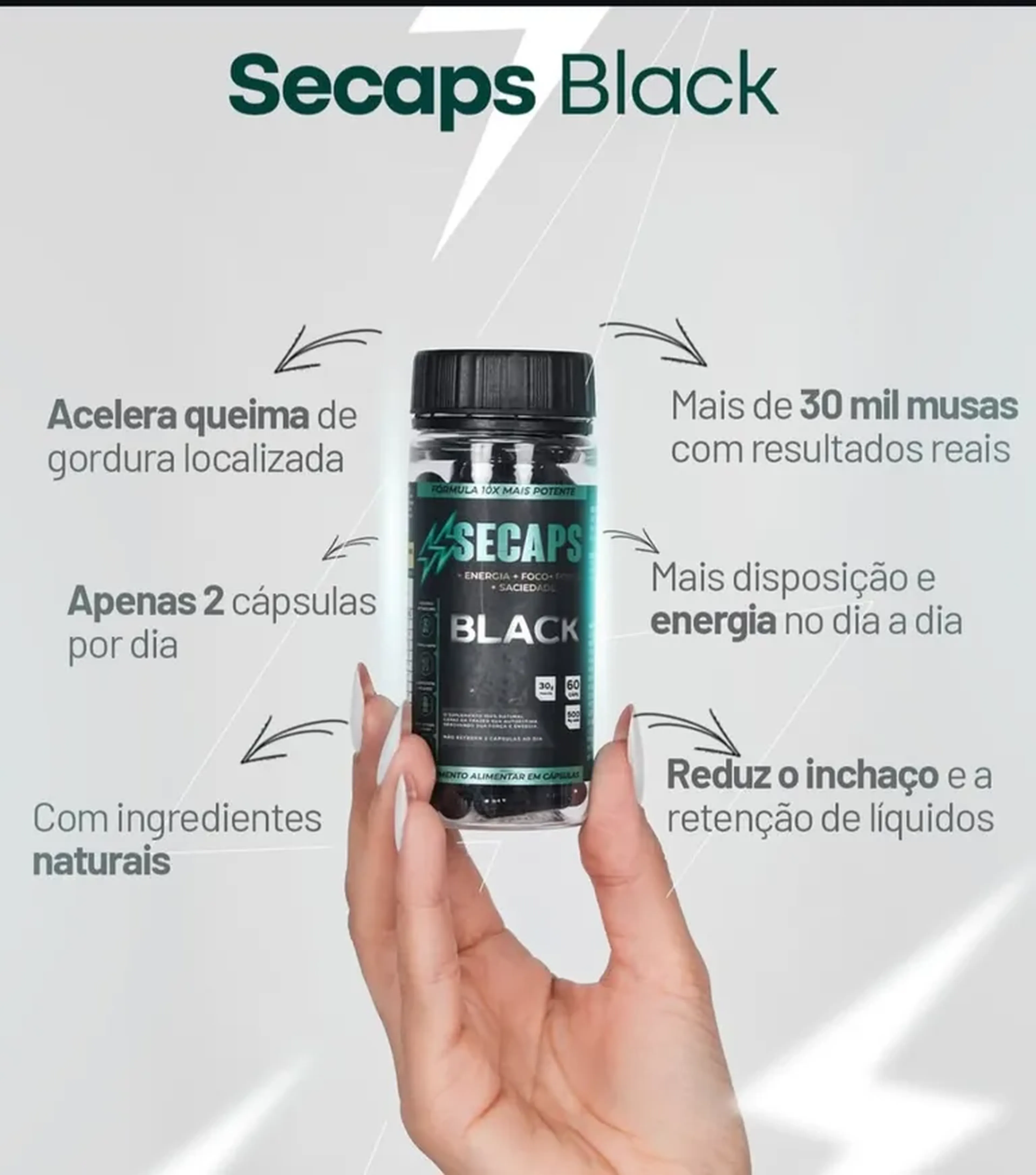 SECAPS BLACK CÁPSULA imagem