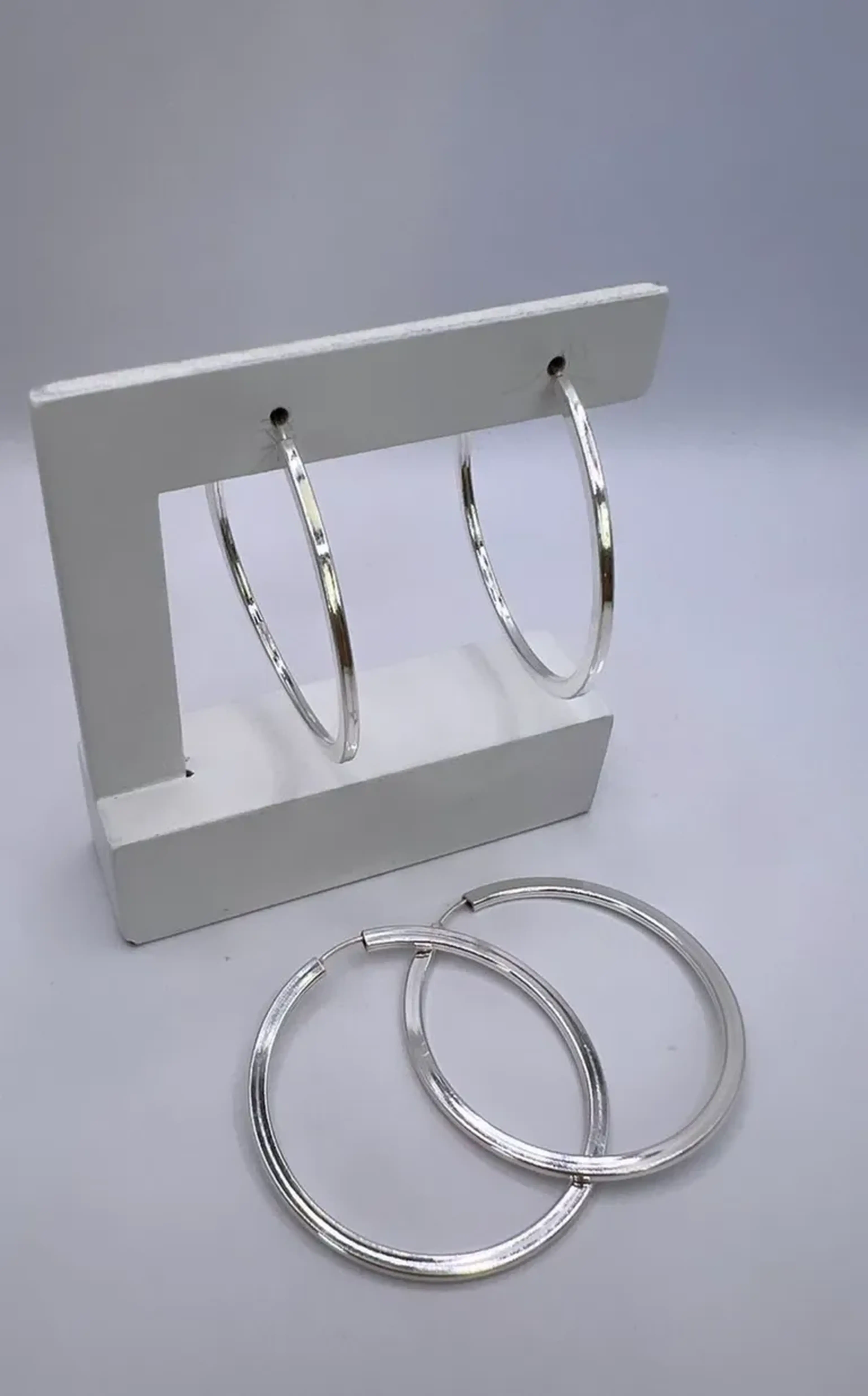 Argola em prata 925 imagem