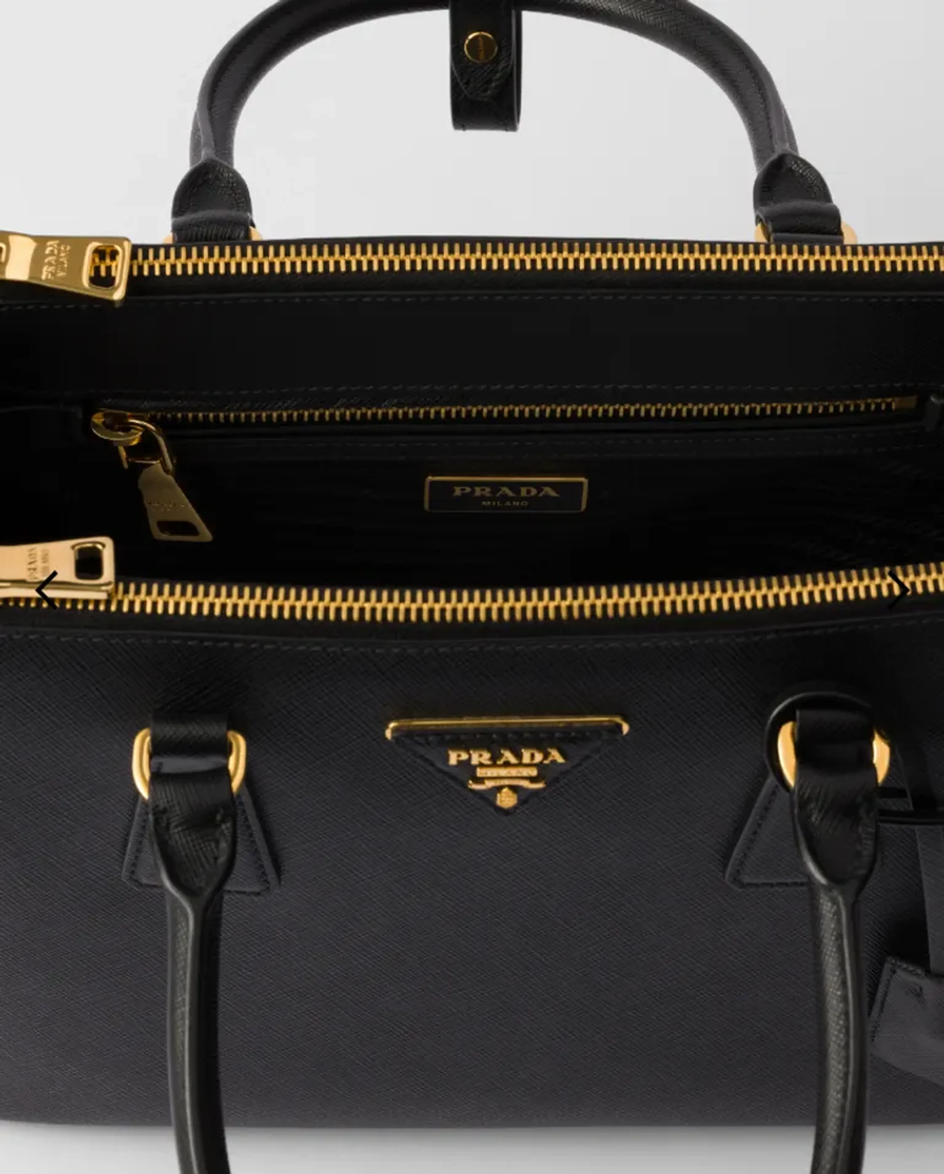 Bolsa micro Prada Galleria em couro Saffiano imagem