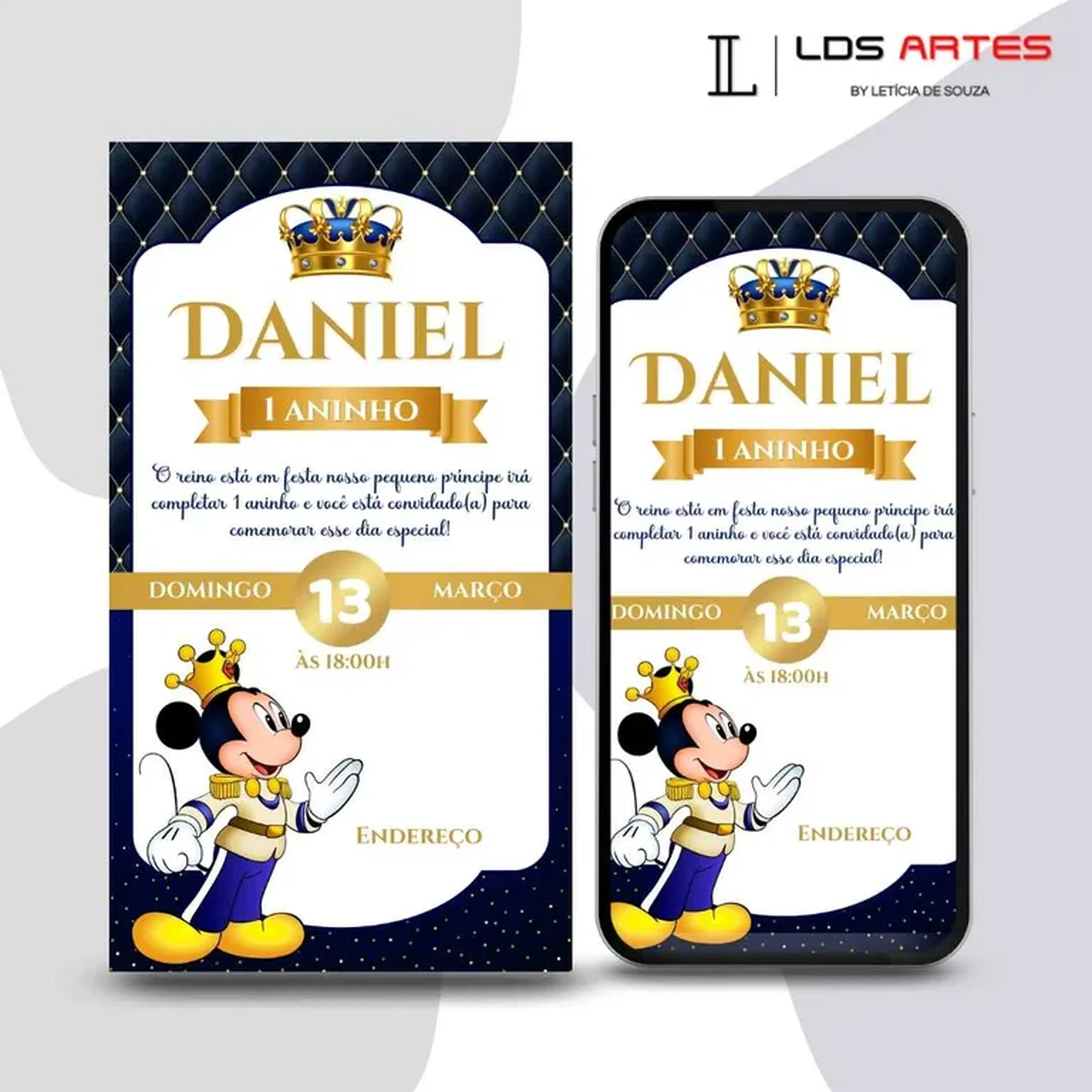 Convite Digital - Mickey imagem