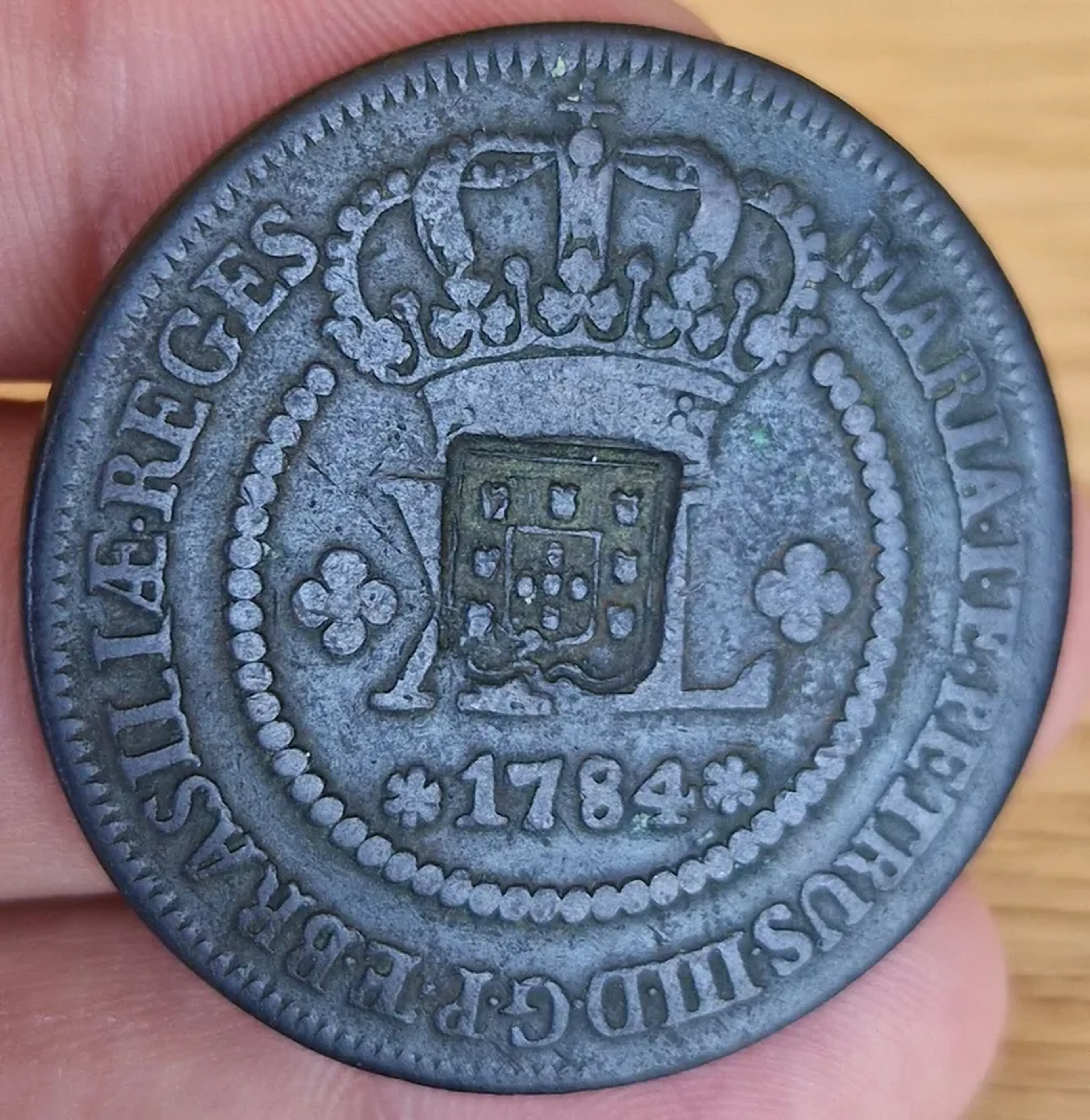 XL Réis - 1784 Com Escudete - Frete Grátis imagem