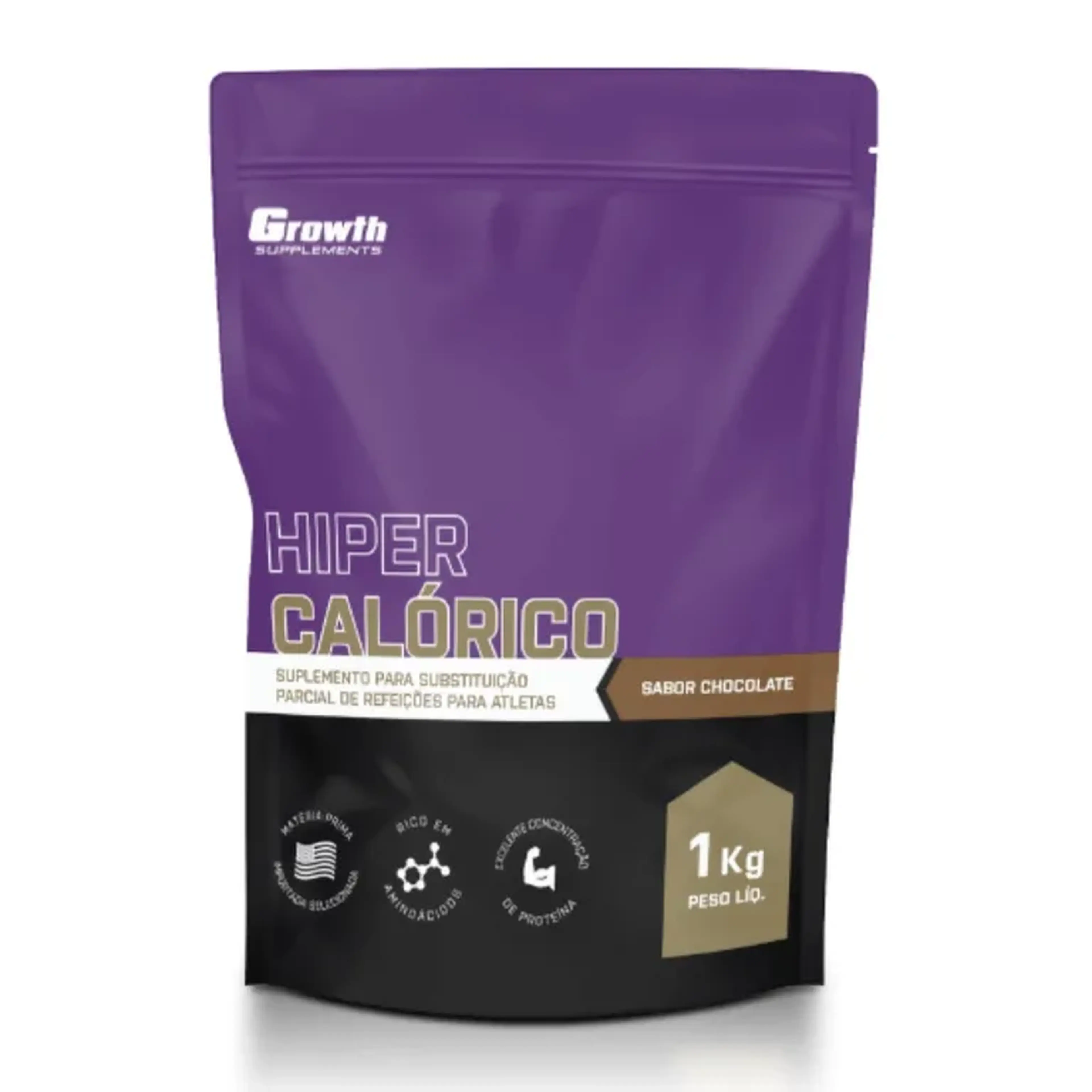 (TOP) HIPERCALÓRICO (SABOR CHOCOLATE) (1KG) - GROWTH SUPPLEMENTS imagem