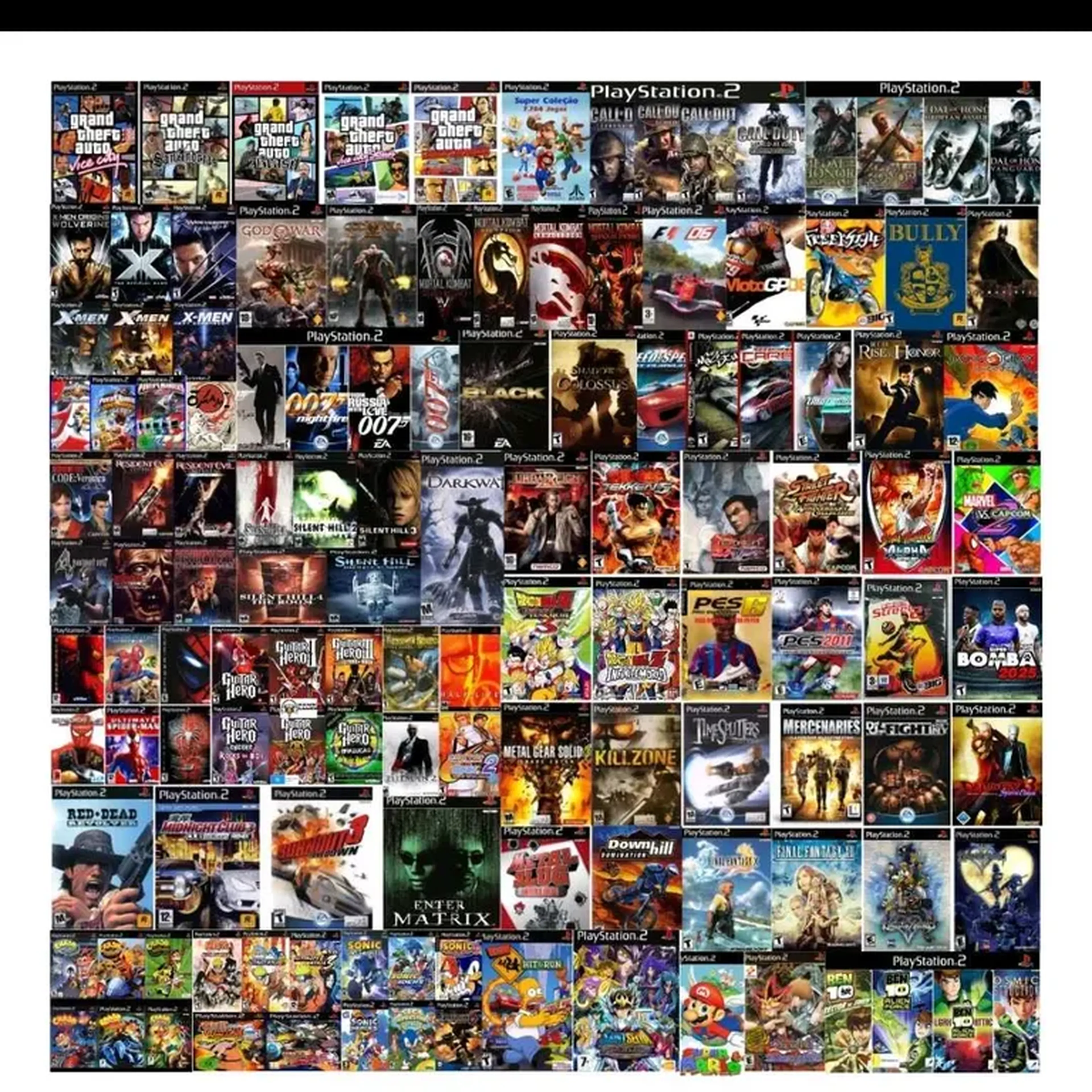 pendriver com 50 jogos ps2 matrix imagem