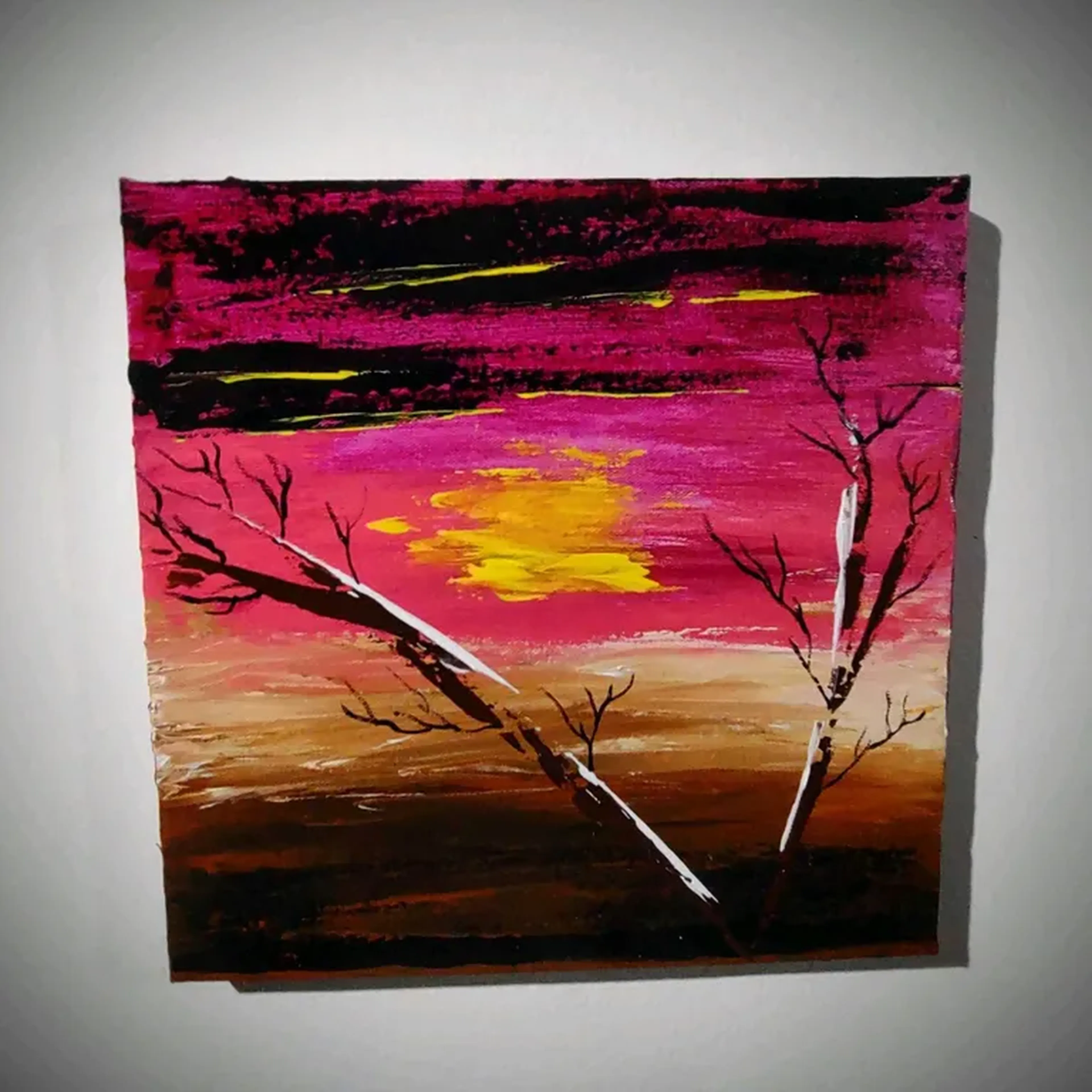 Silhuetas no entardecer imagem