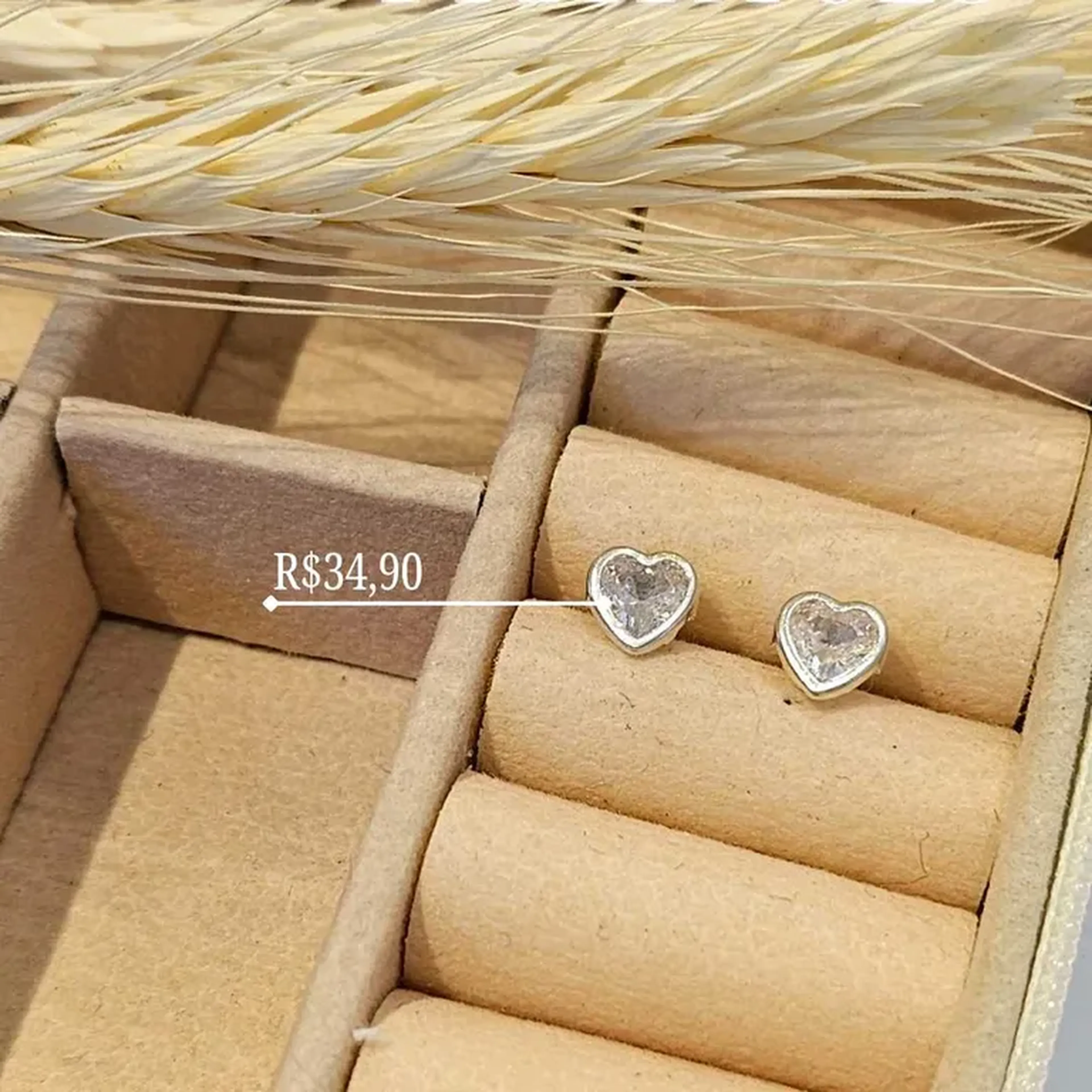 BRINCO CORAÇÃO ZIRC P925 imagem