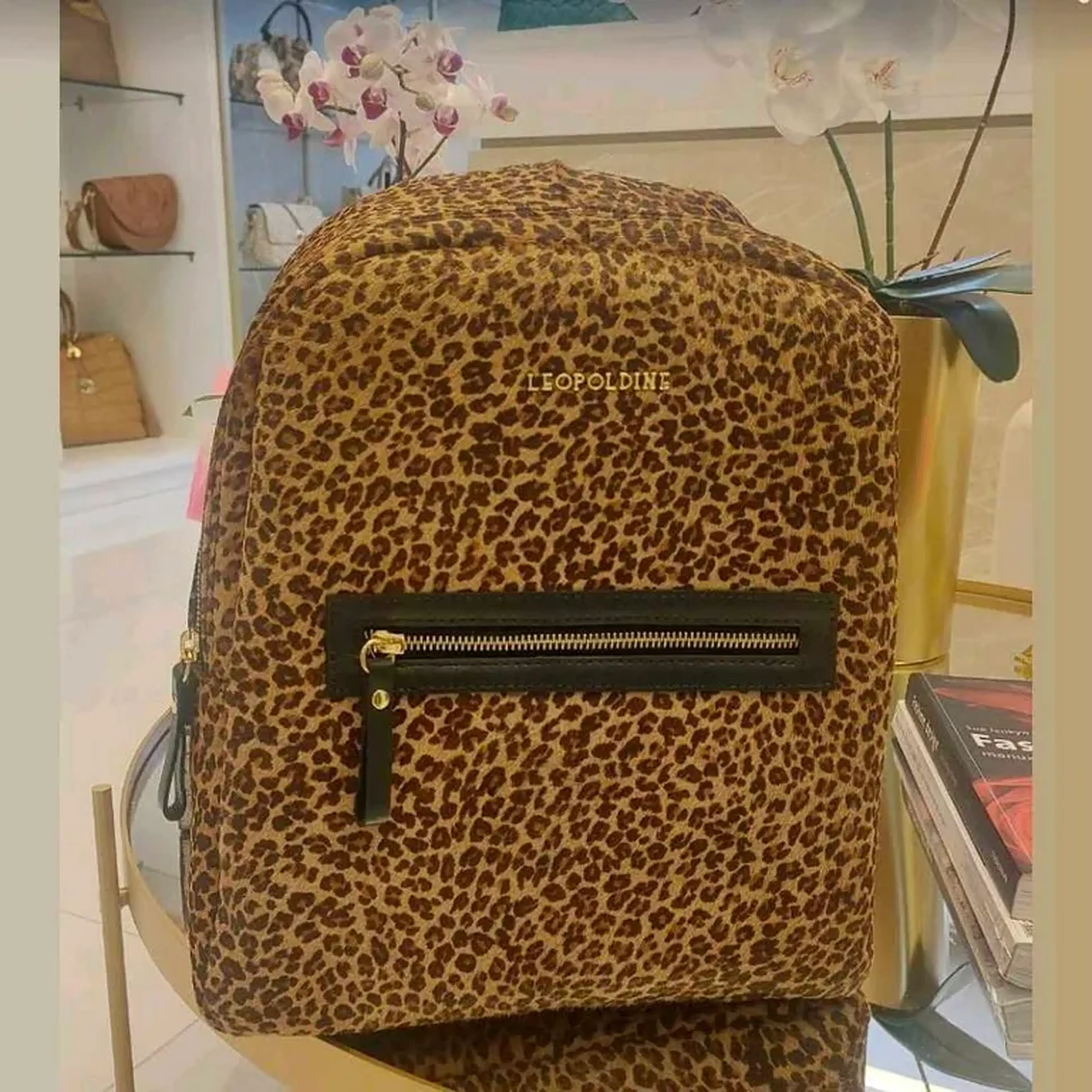Mochila em Couro Leopoldine imagem