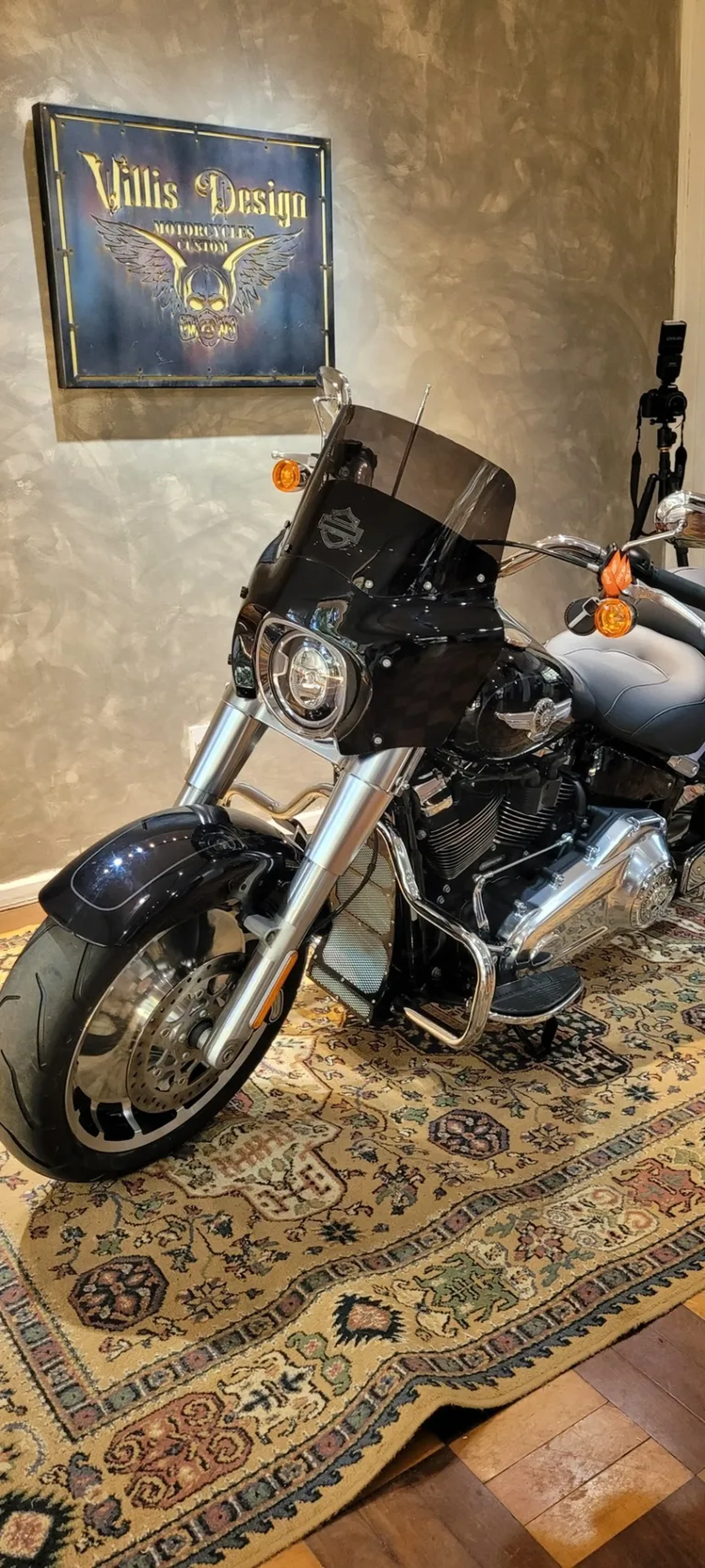 Fairing Fat Boy 2018 até 2025 Parabrisa Harley Davidson imagem