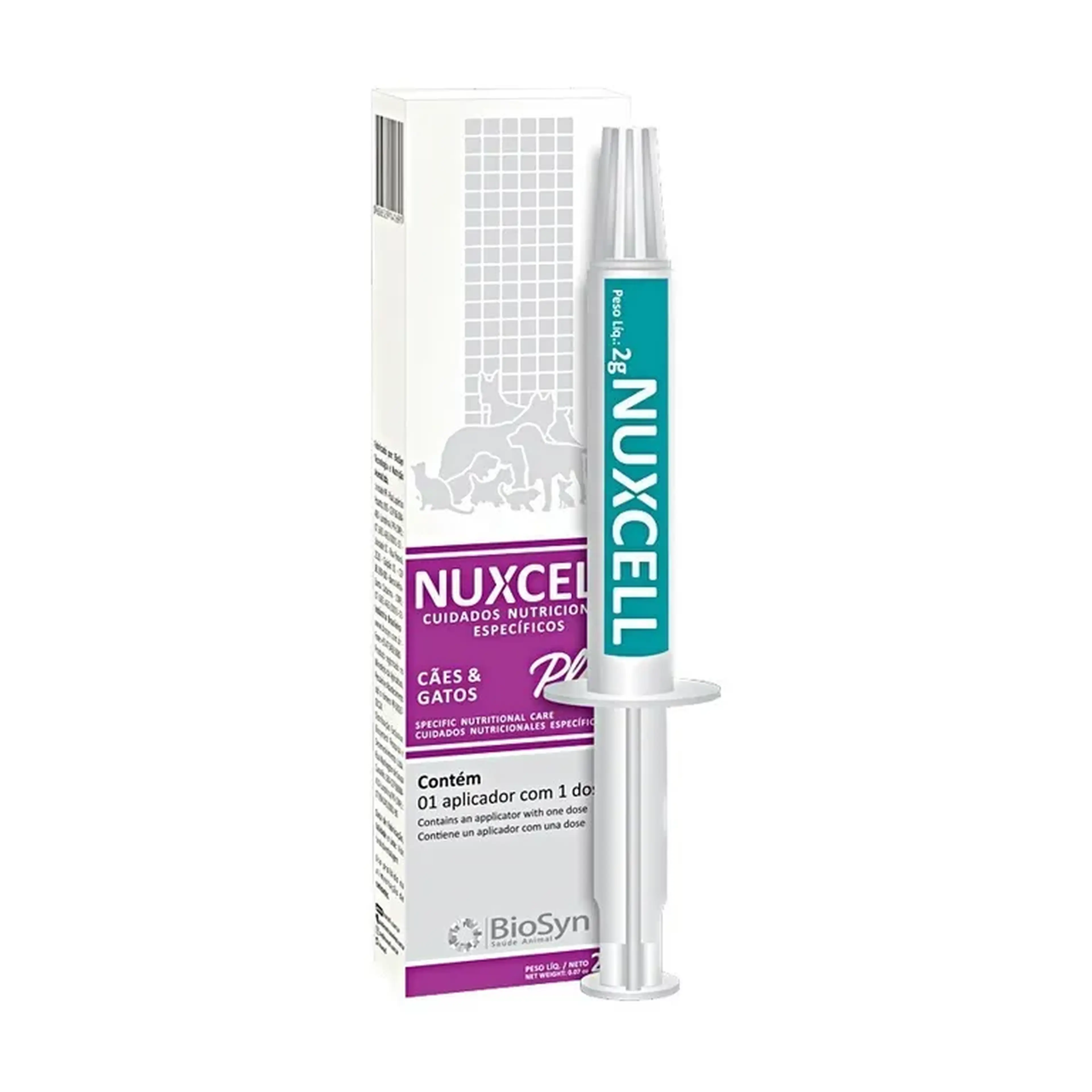 Suplemento Nuxcell Plus para Cães e Gatos 2gr imagem