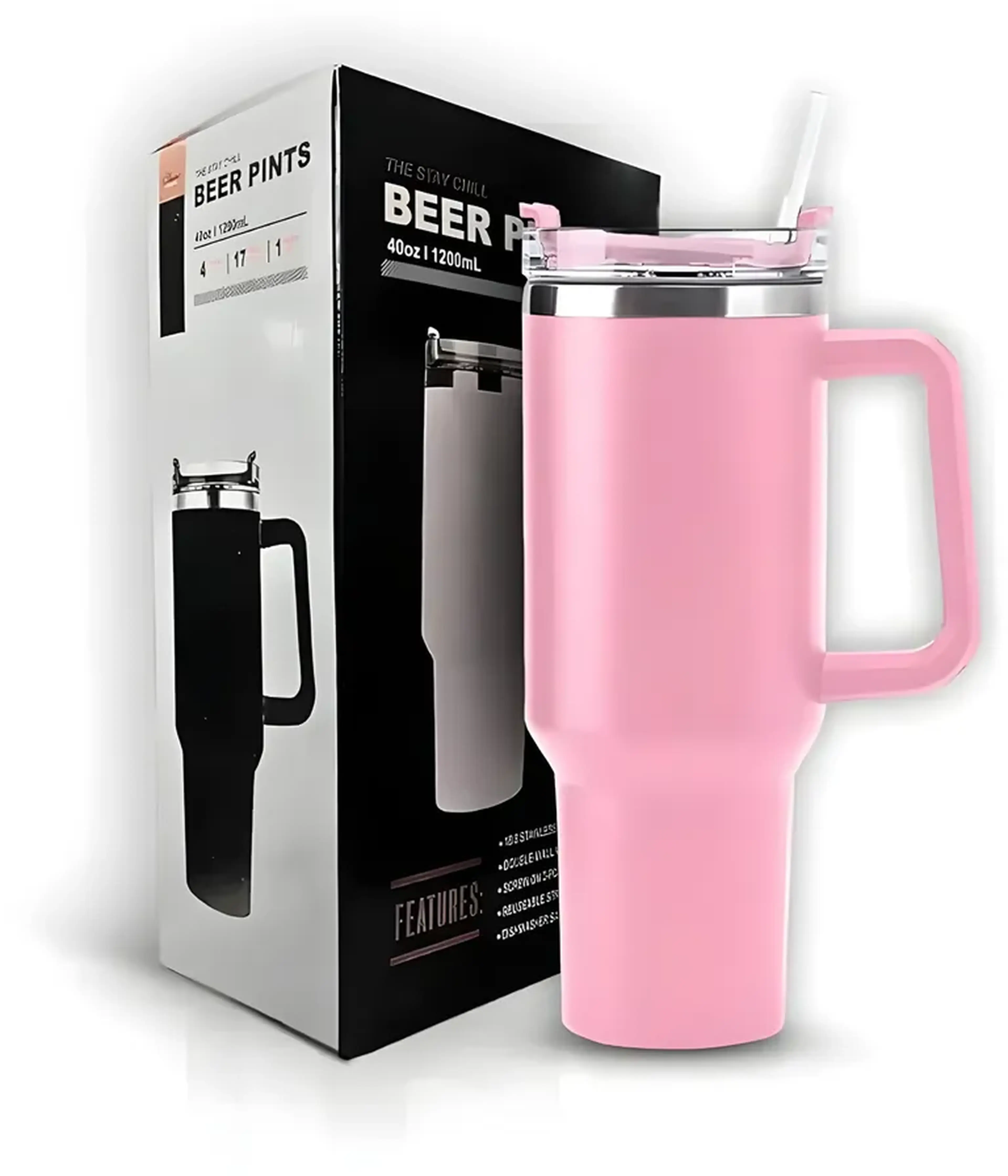 Copo Stanley 1200ml (BEER PINTS) - Rosa imagem