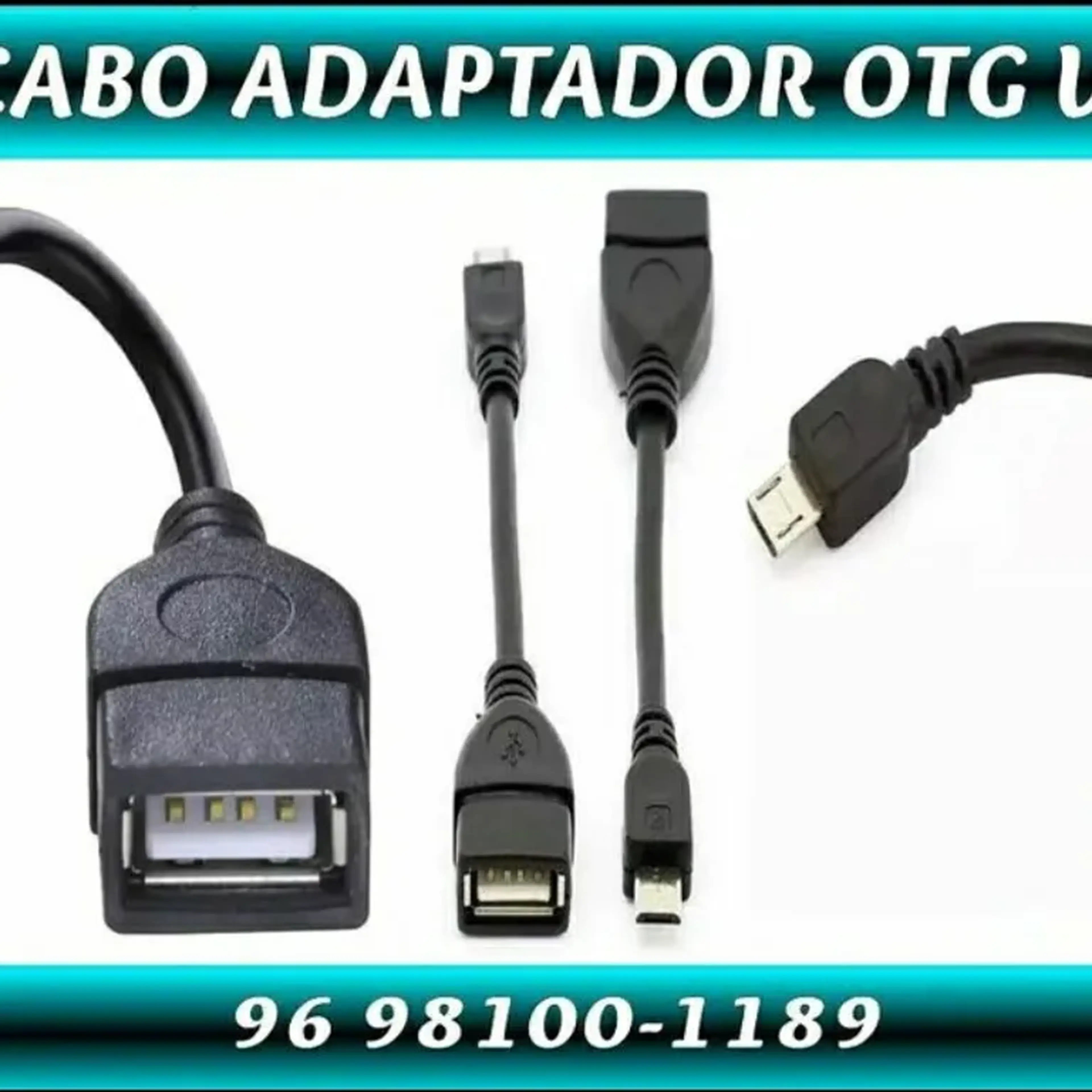 Cabo OTG Tipo C ou V8 imagem
