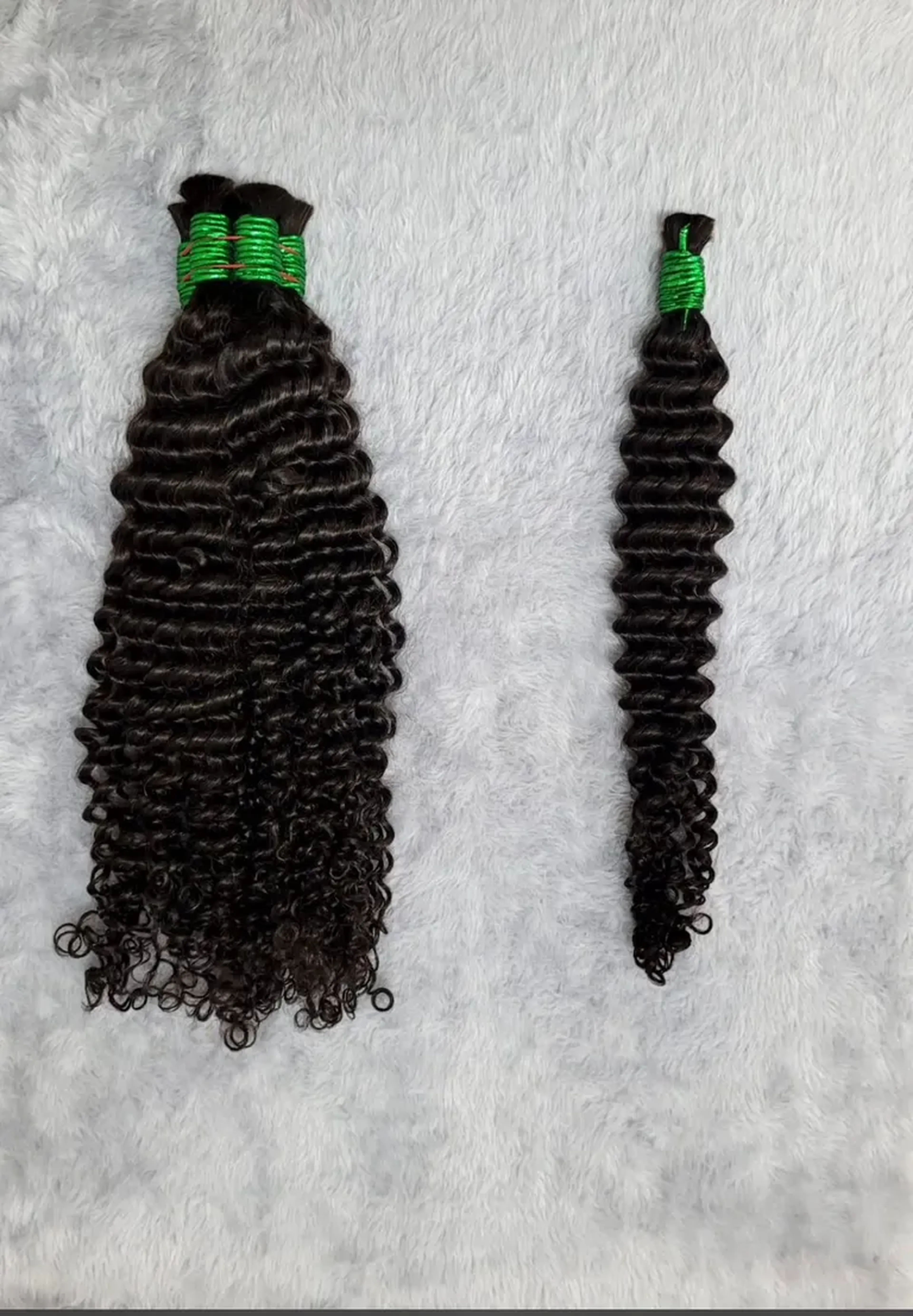 Cabelo humano cacho 3 55 cm ponta cheia imagem