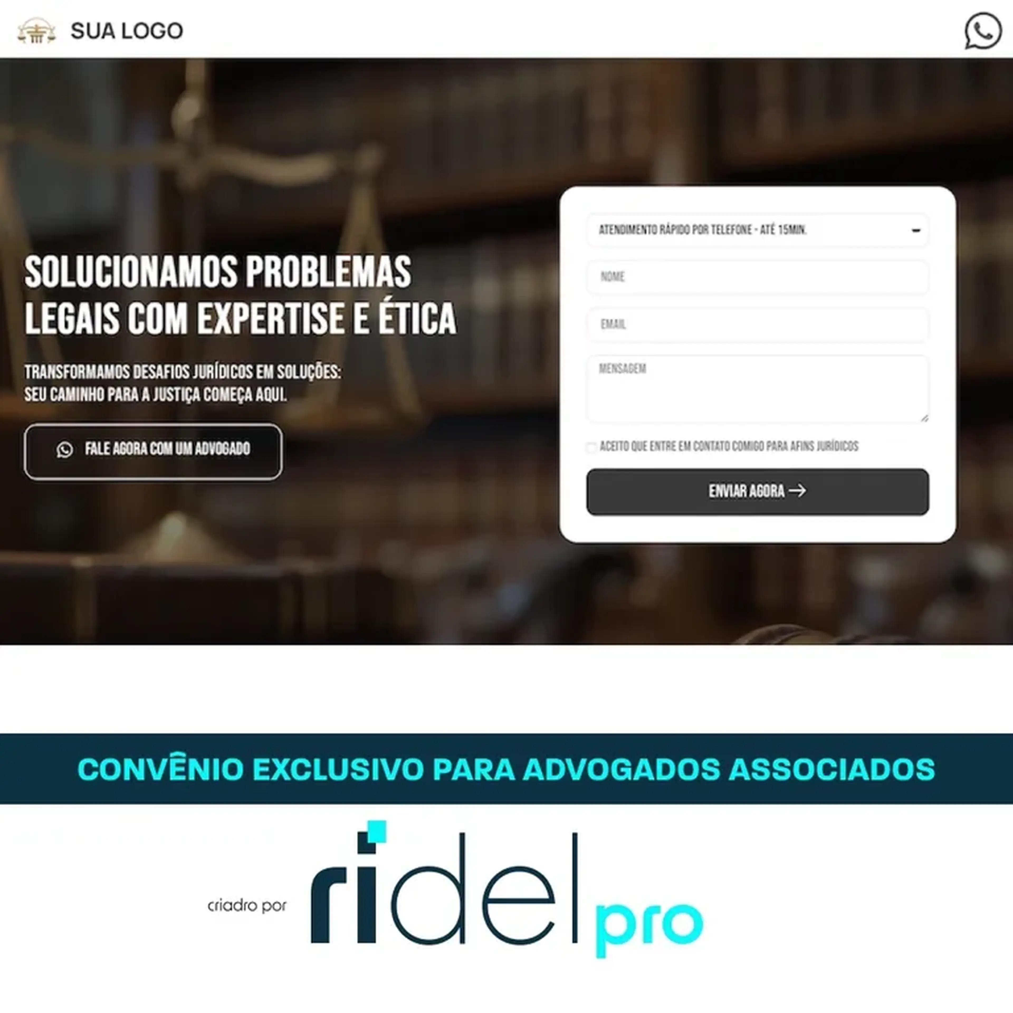 Landing Page Modelo 3 imagem