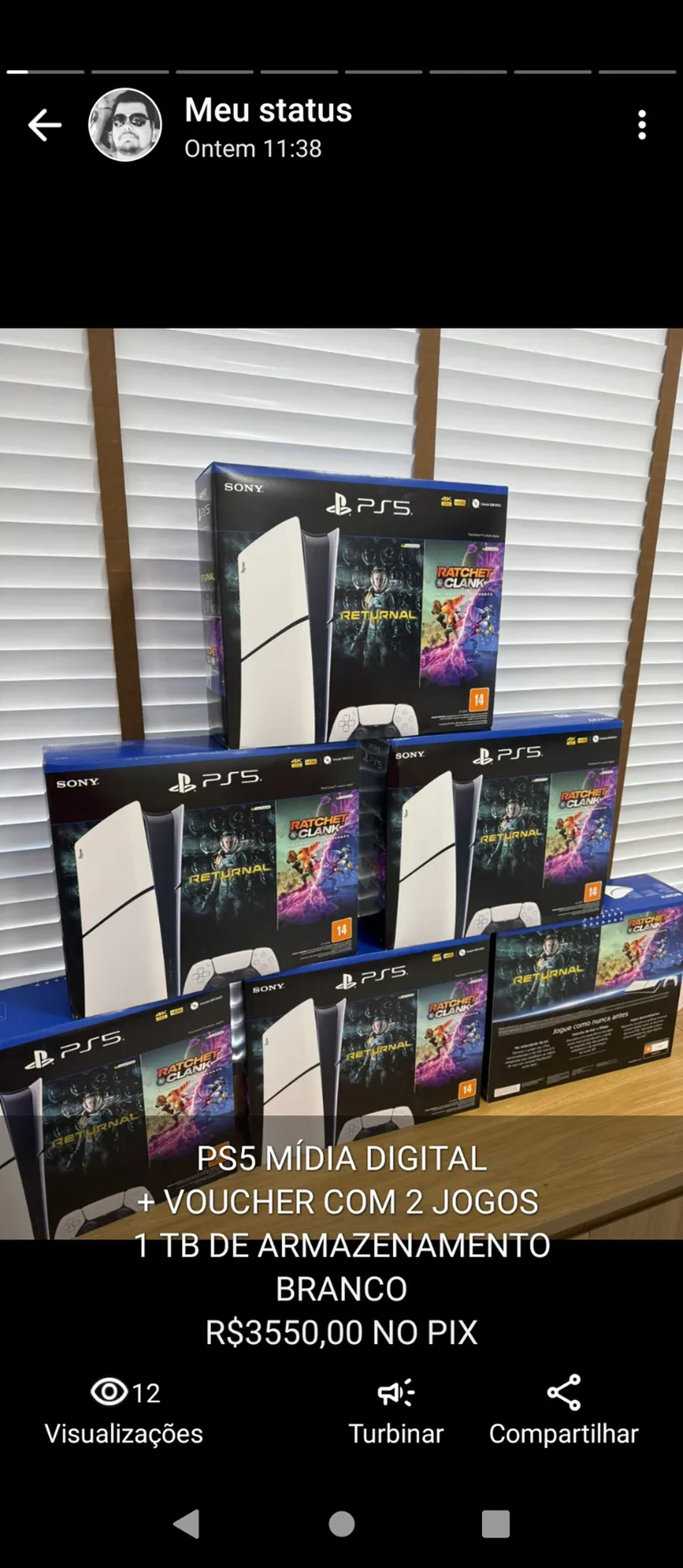 Playstation 5 MÍDIA DIGITAL + 2 VOUCHER (JOGOS DIGITAL) imagem