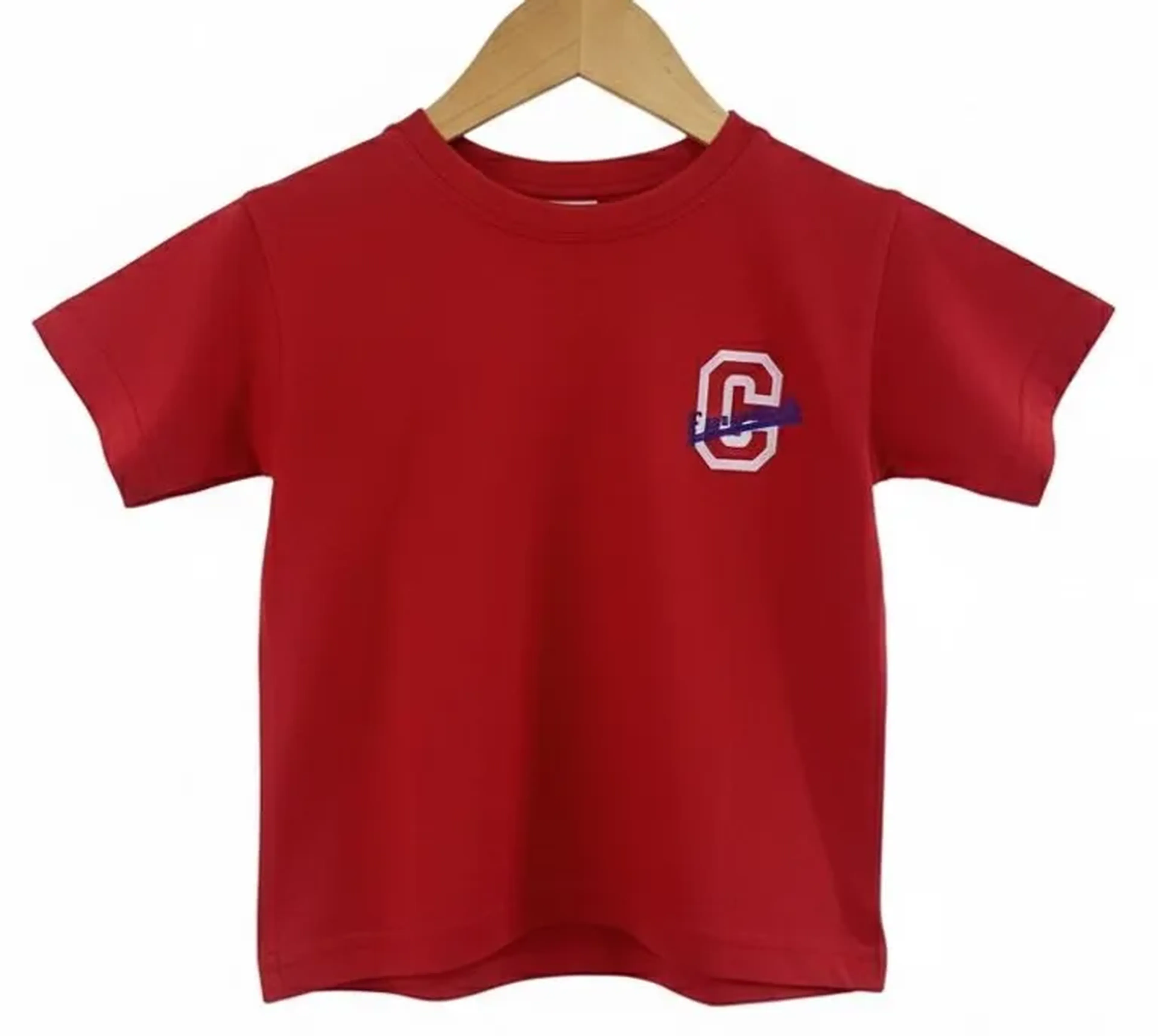 Camiseta Manga Curta estampada Vermelha Emunah imagem