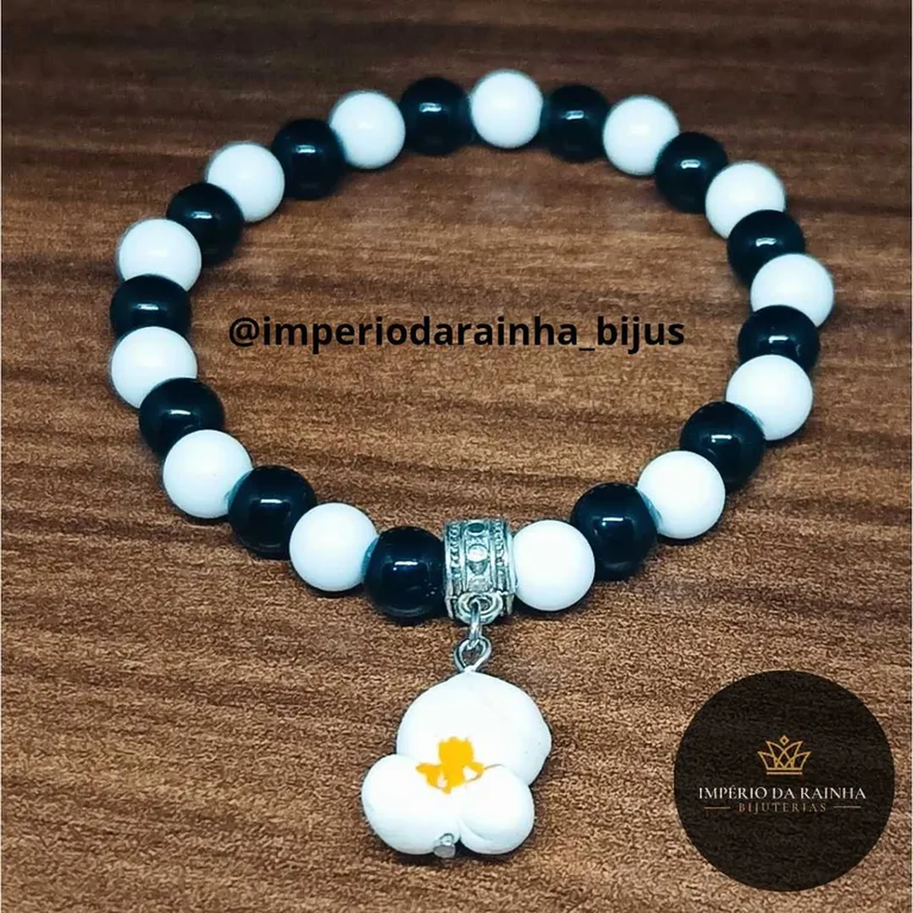 Pulseira Omolu Obaluaê pingente pipoca imagem