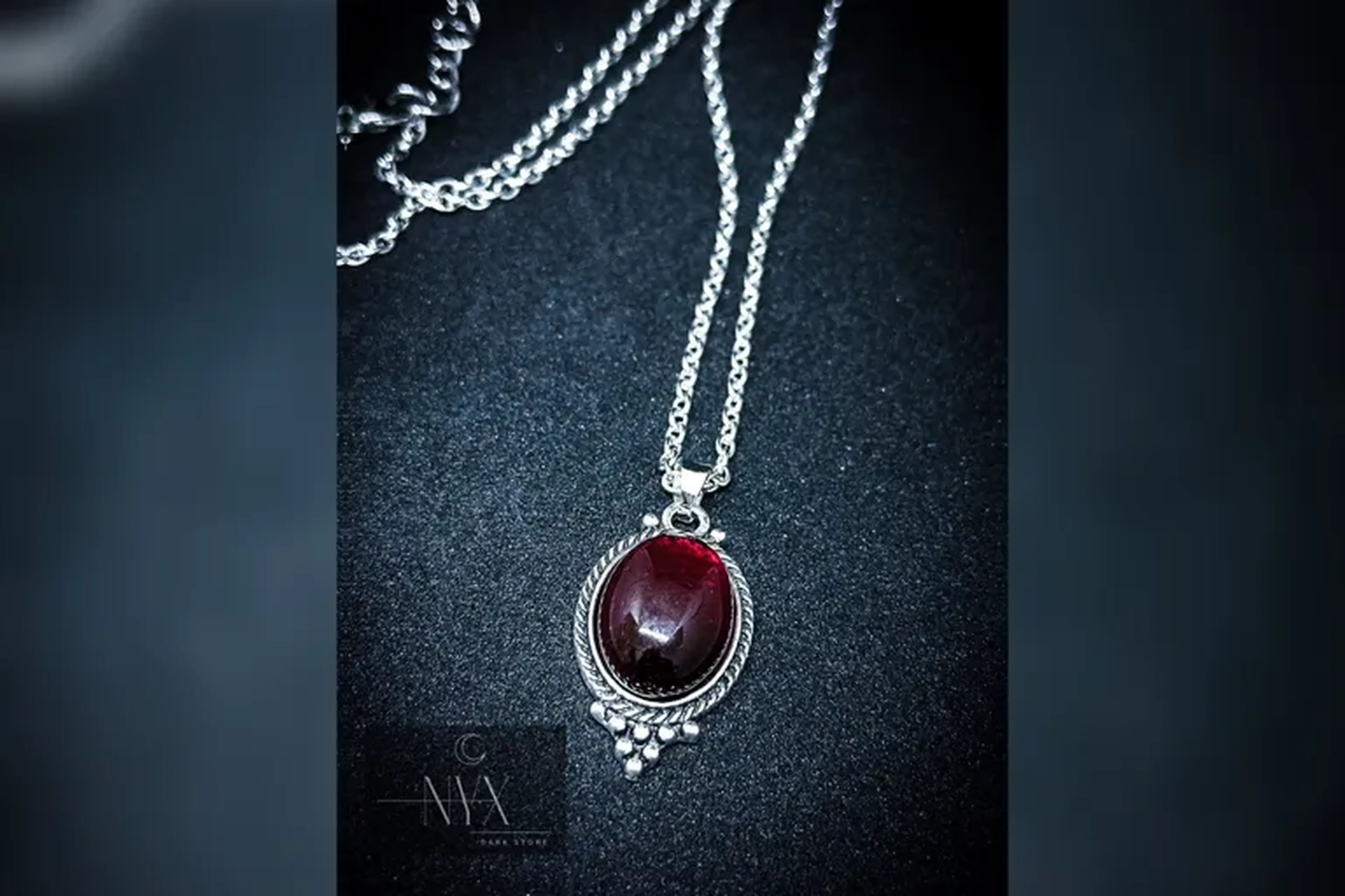 ✨Colar vintage pedra vermelha✨ imagem