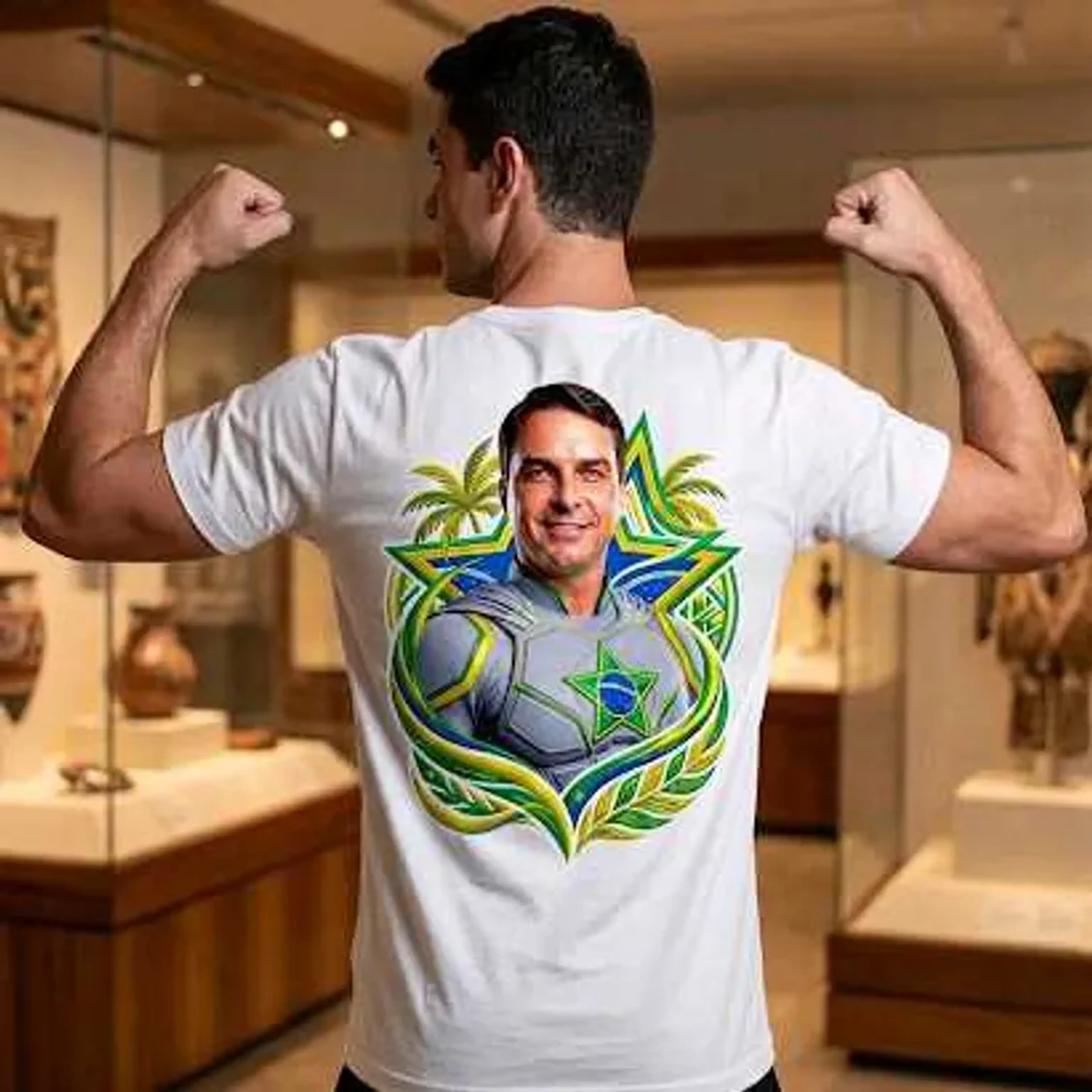 Camiseta FB Estampa Peito e costa imagem