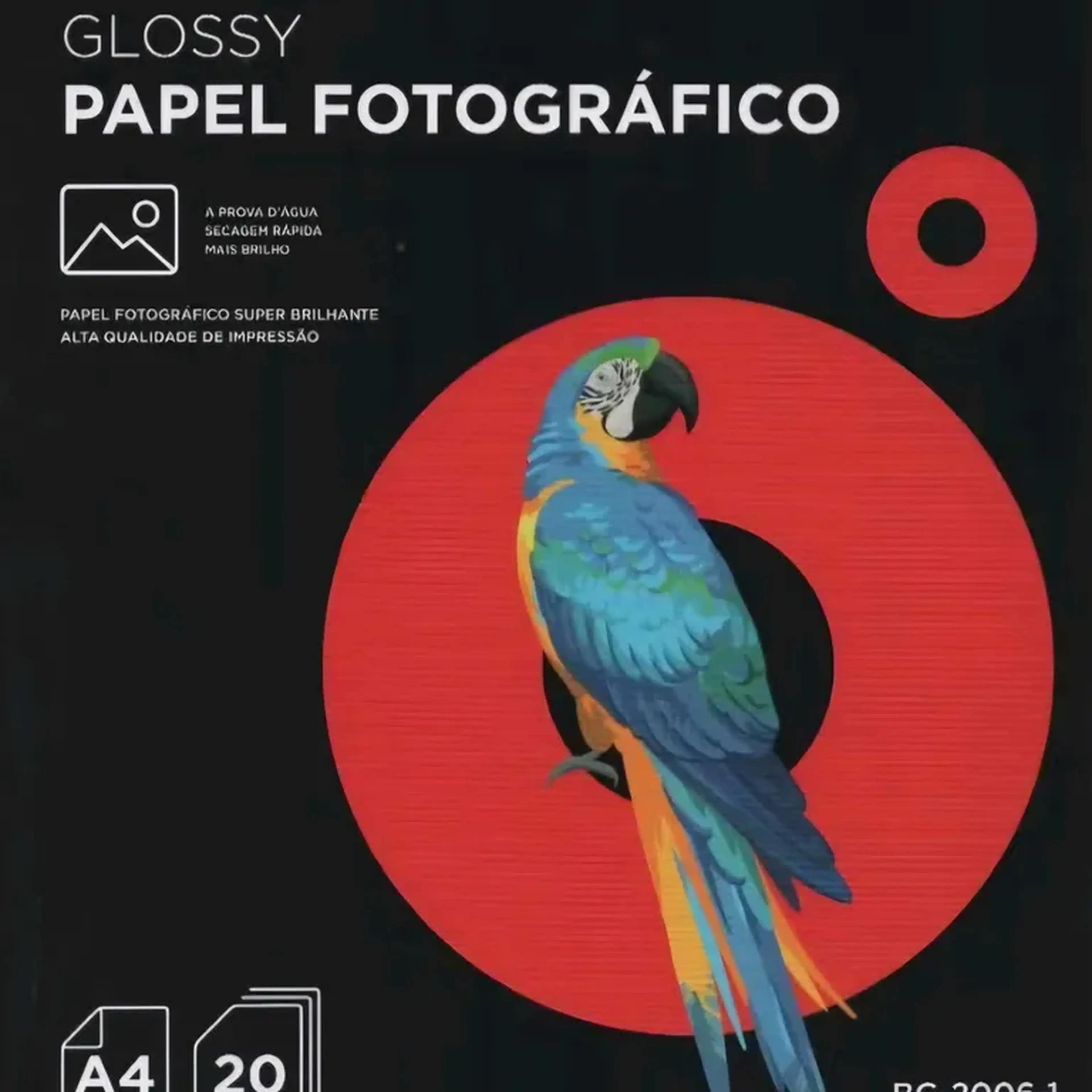 Papel Fotográfico super brilhante Glossy A4 180gr imagem
