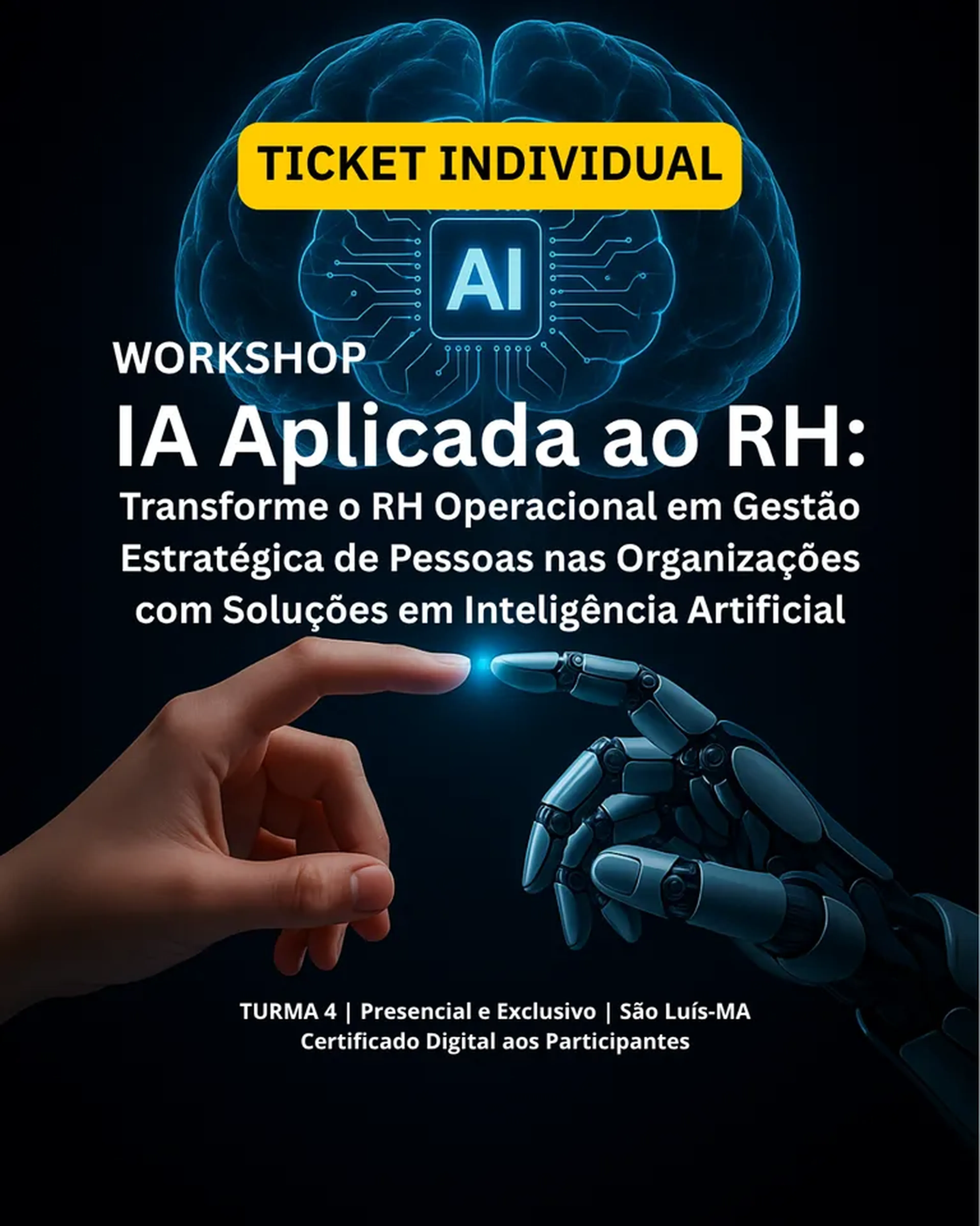 Workshop IA Aplicada ao RH - Ticket Individual imagem